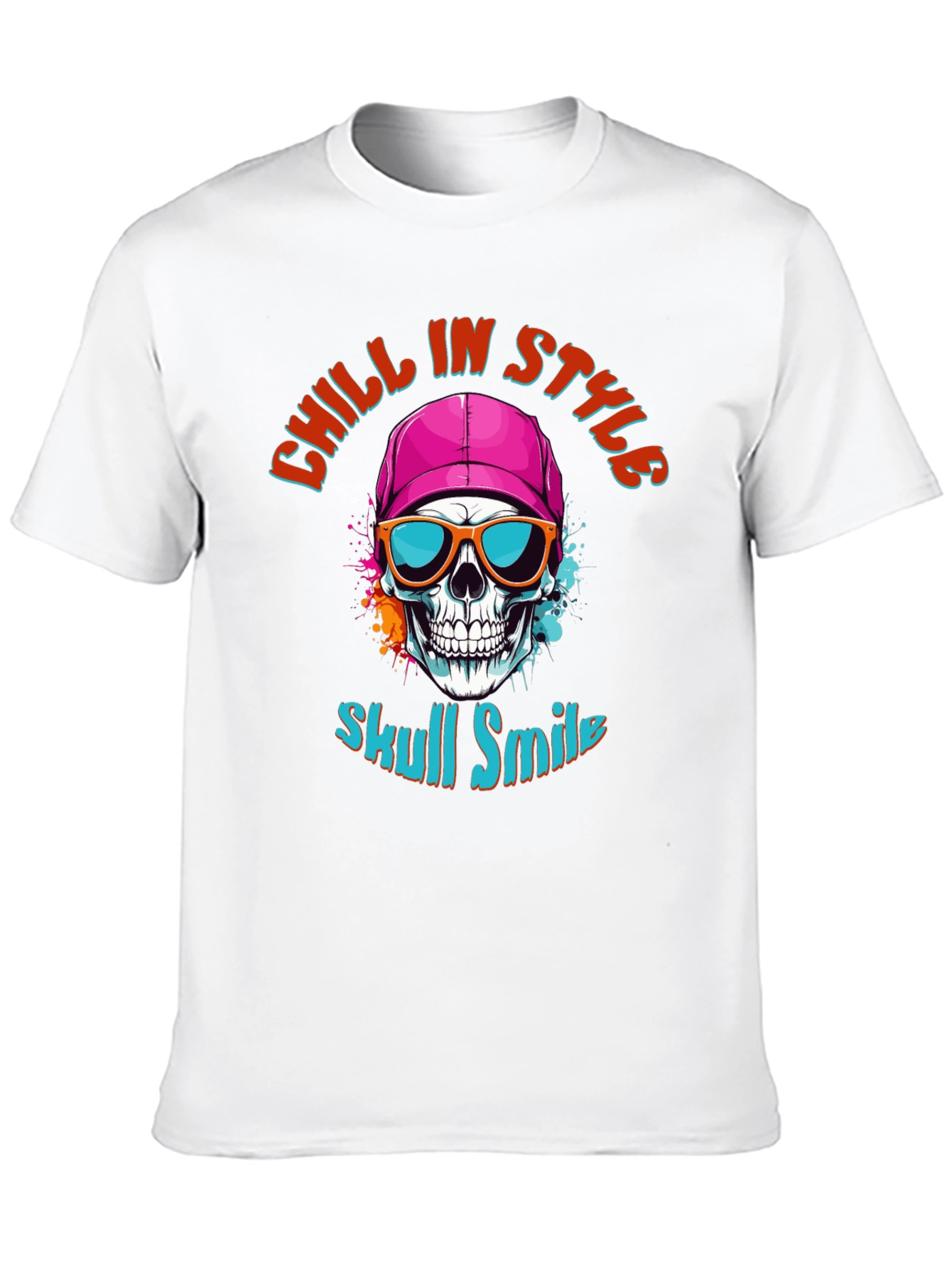 Skull Smile Graphic T-Shirt: Chill in Style