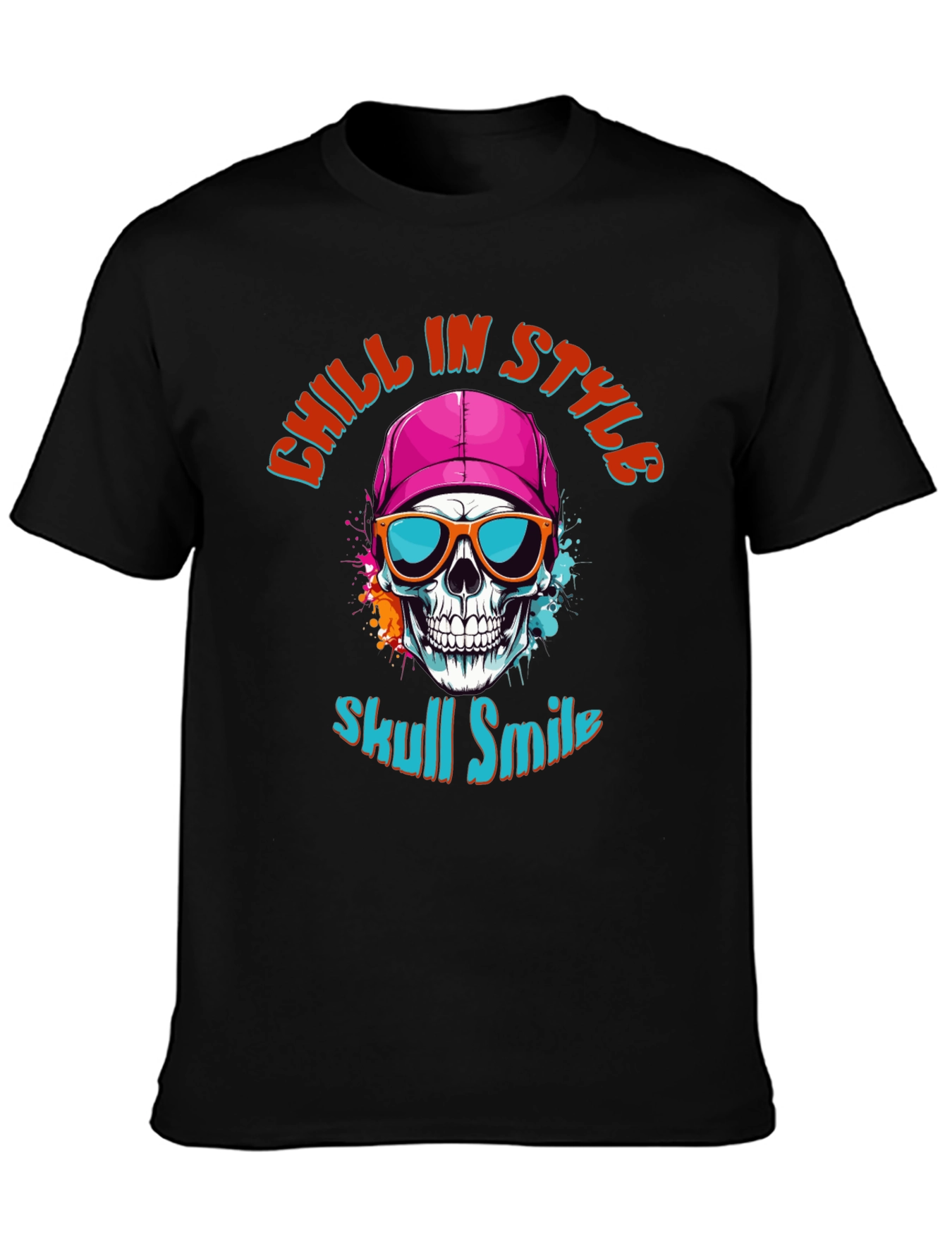 Skull Smile Graphic T-Shirt: Chill in Style