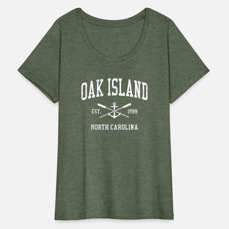 Oak Island Nc Crossed Oars Boat Anchor Sports