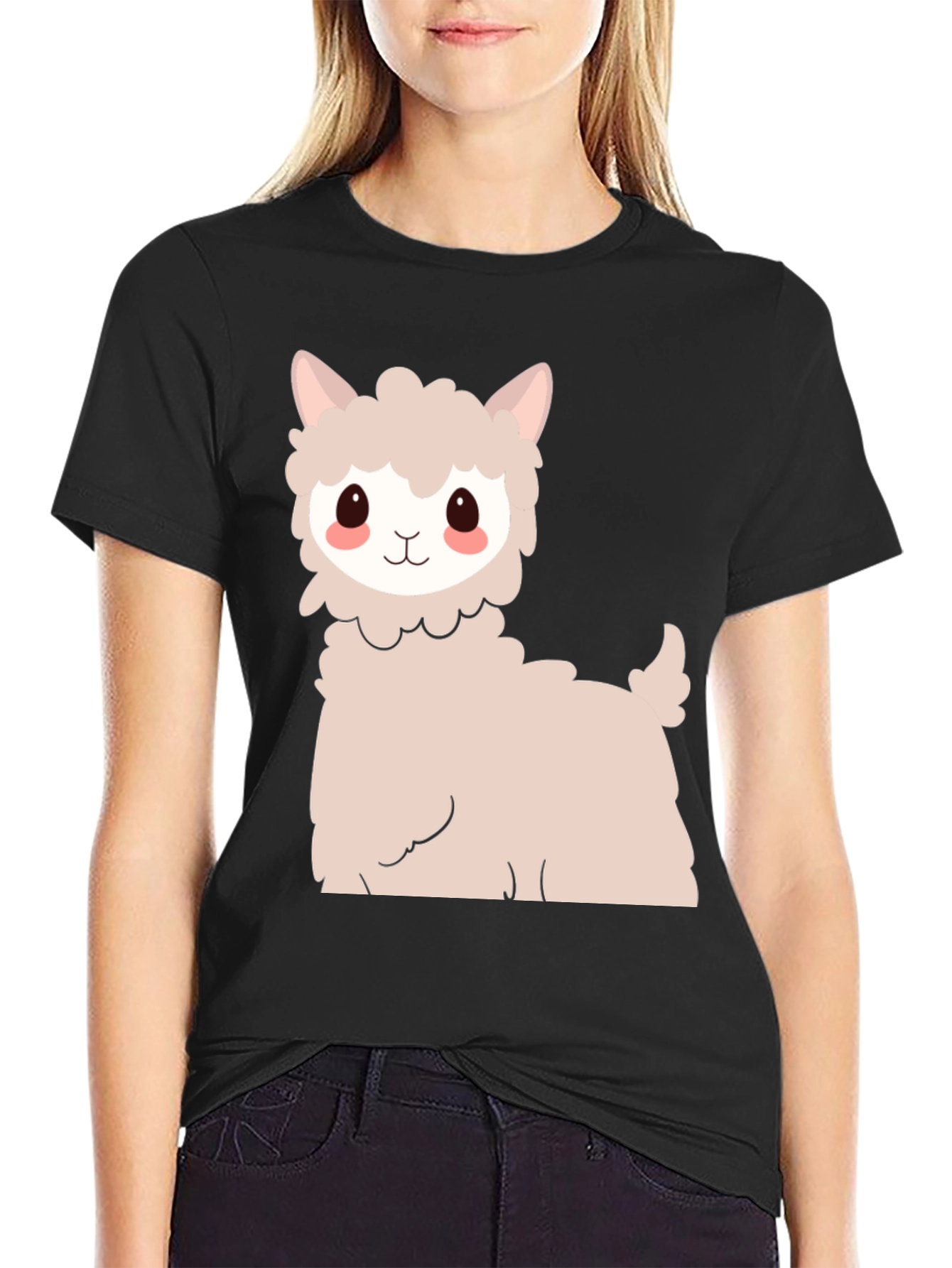 Cute Llama Graphic Tee - Soft Cotton Comfort