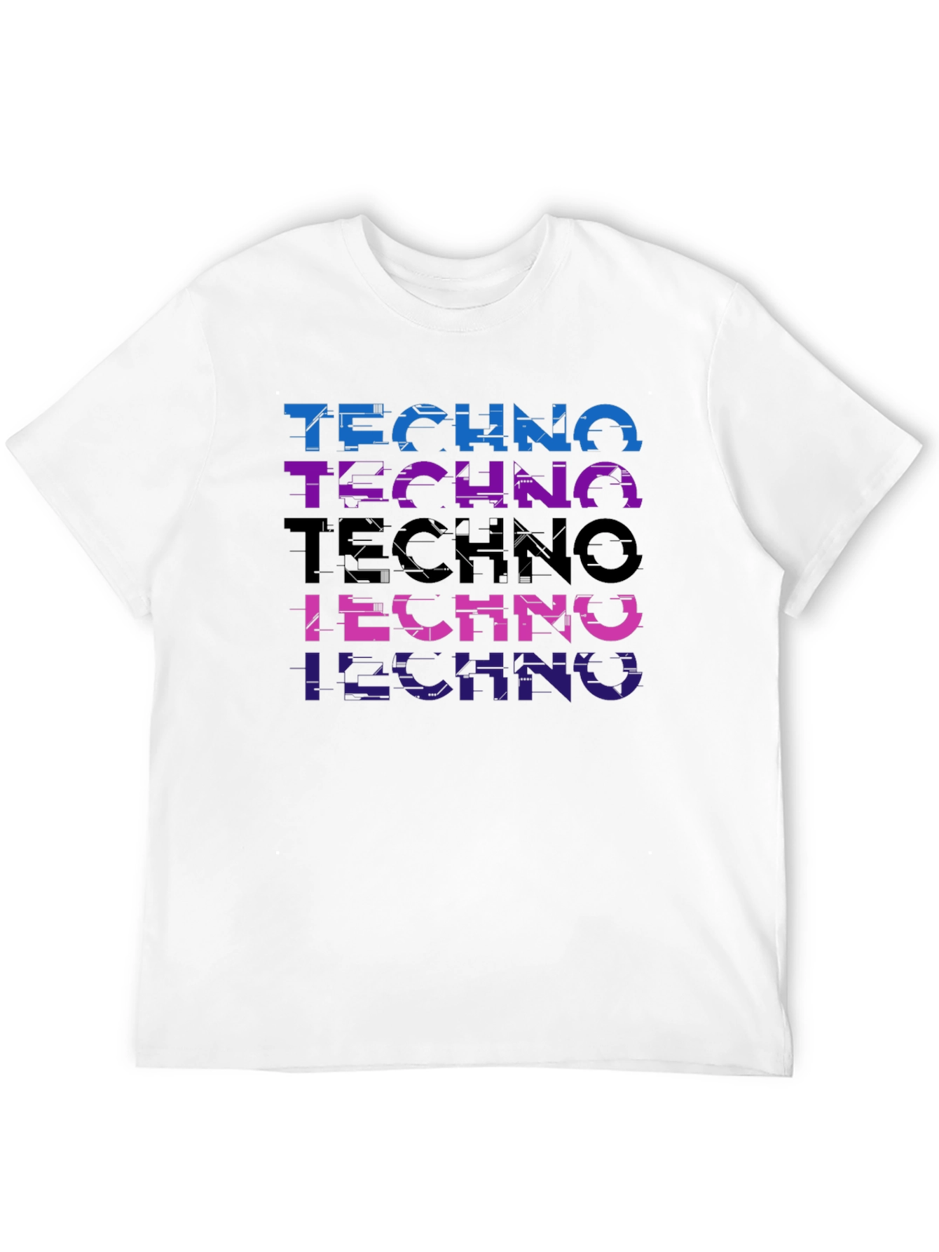 Techno Glitch T-Shirt - Stylish Music Tee