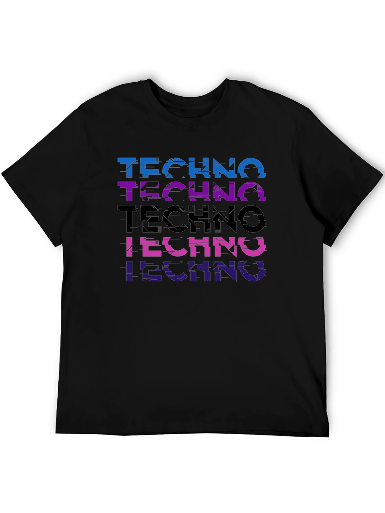 Techno Glitch T-Shirt - Stylish Music Tee