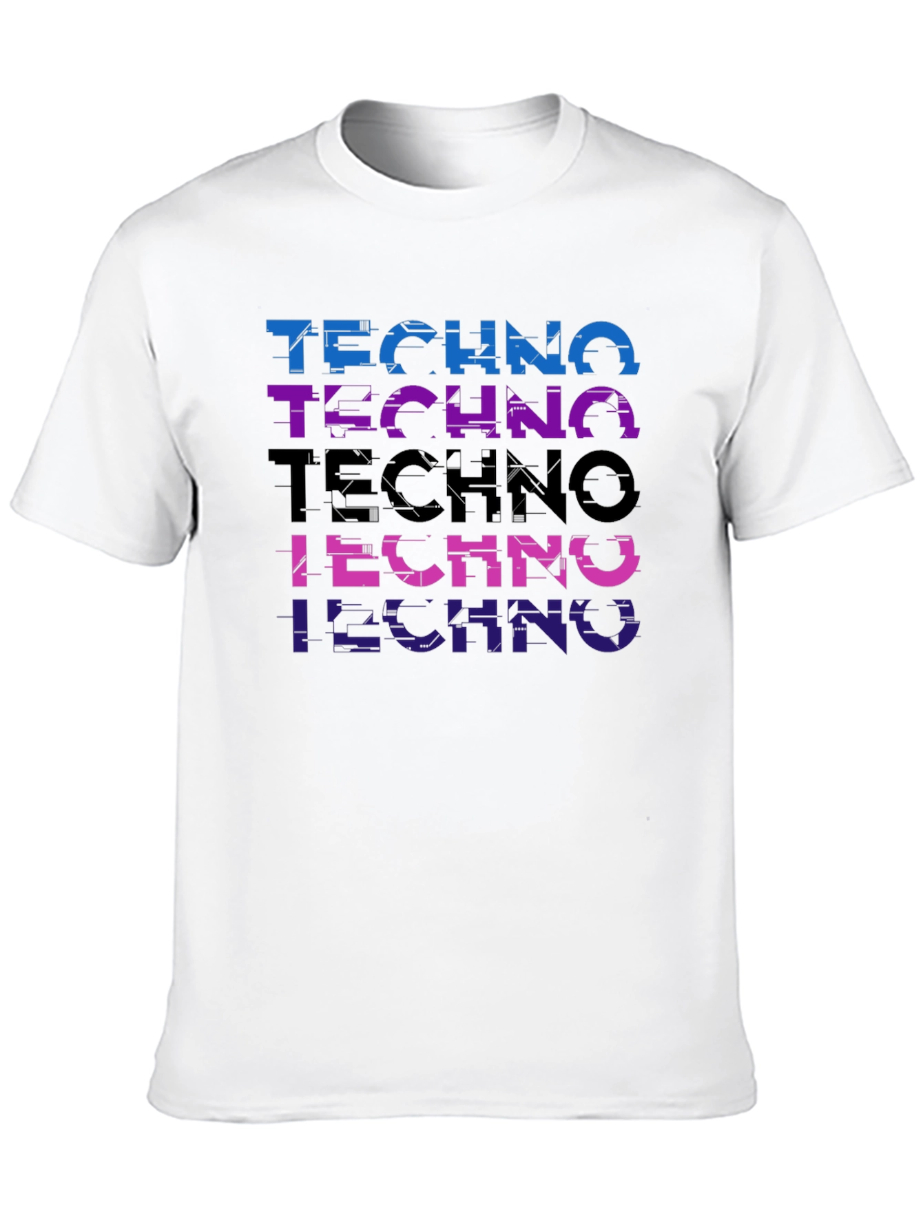 Techno Glitch T-Shirt - Stylish Music Tee