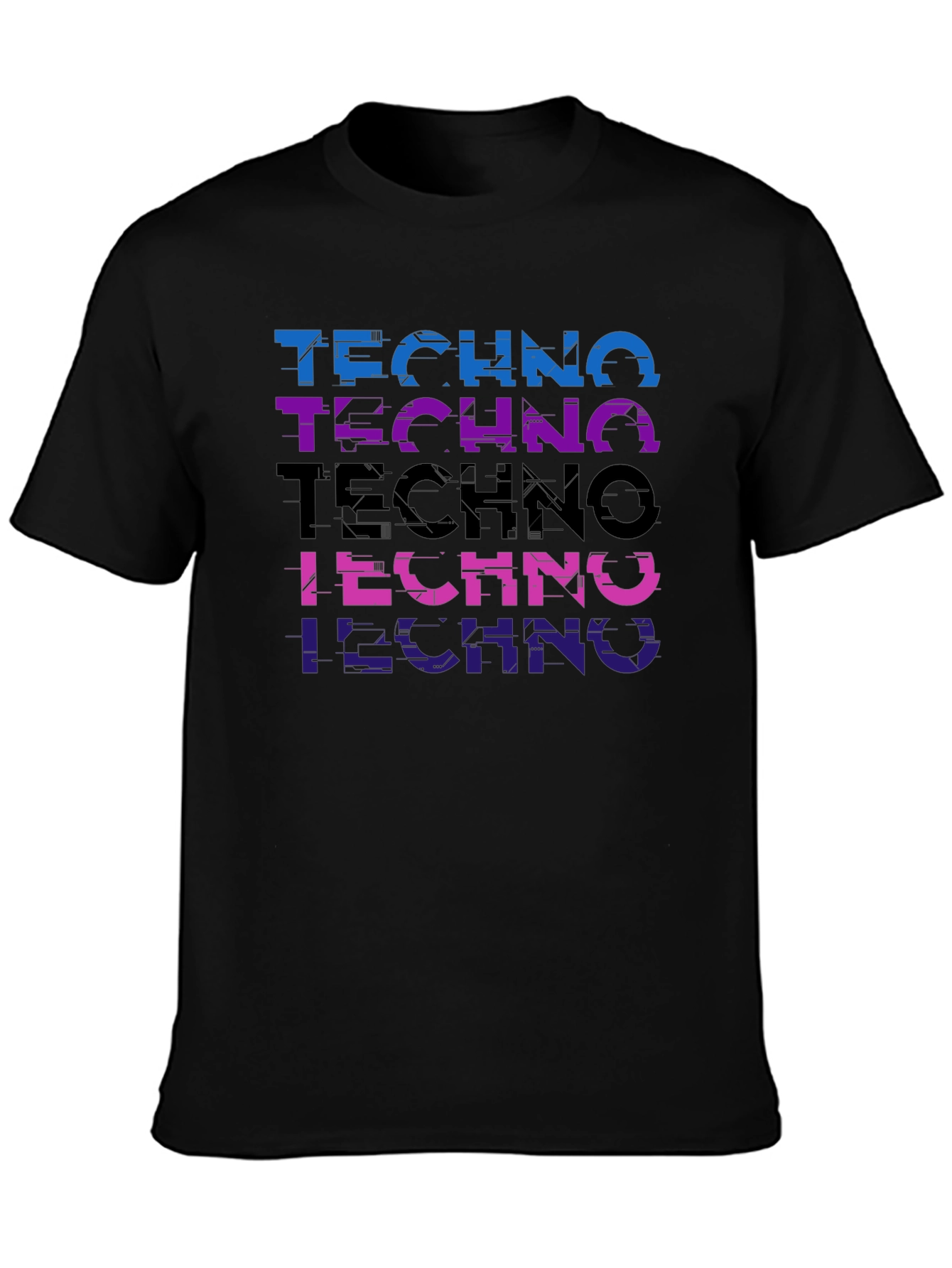 Techno Glitch T-Shirt - Stylish Music Tee