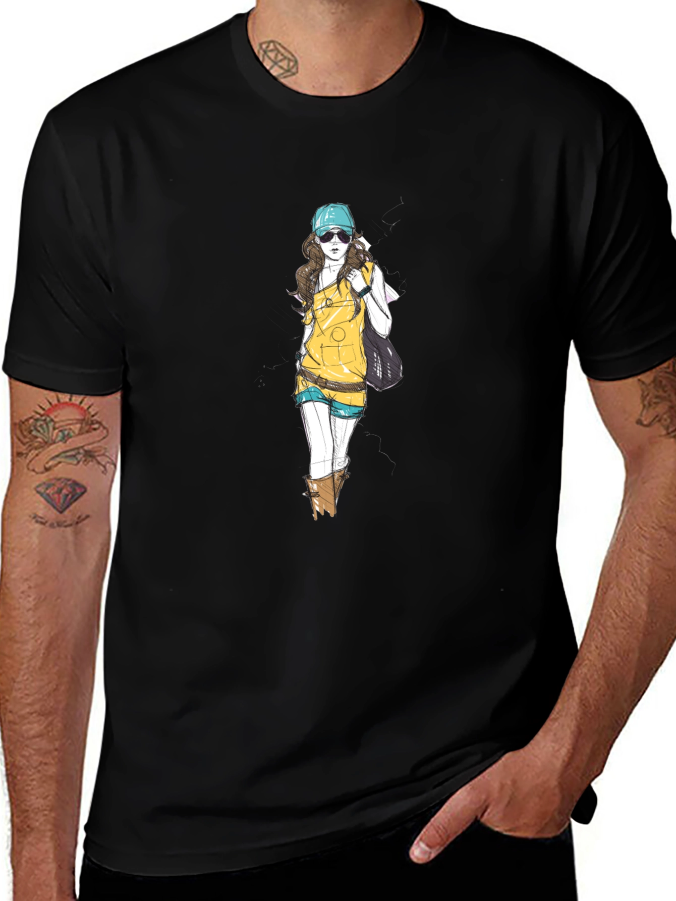 Stylish Graphic Print Tee