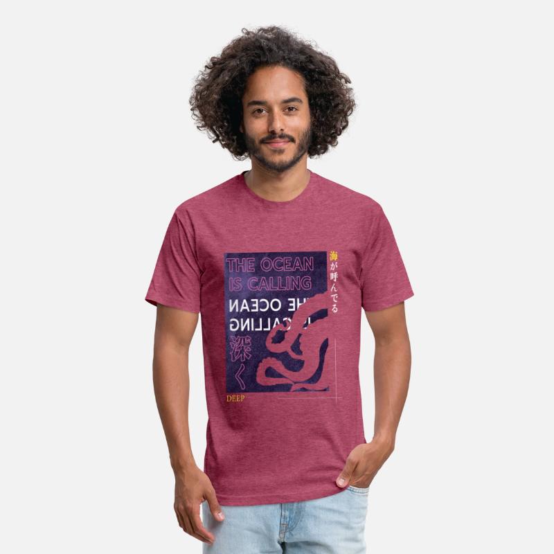 Ocean Calling Japanese Street Graphic T-shirt