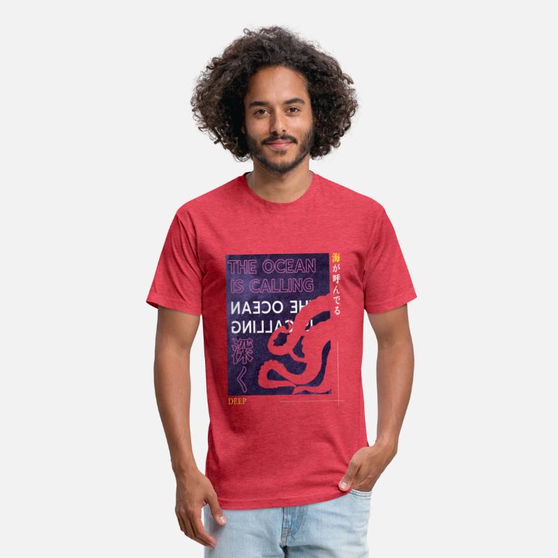 Ocean Calling Japanese Street Graphic T-shirt