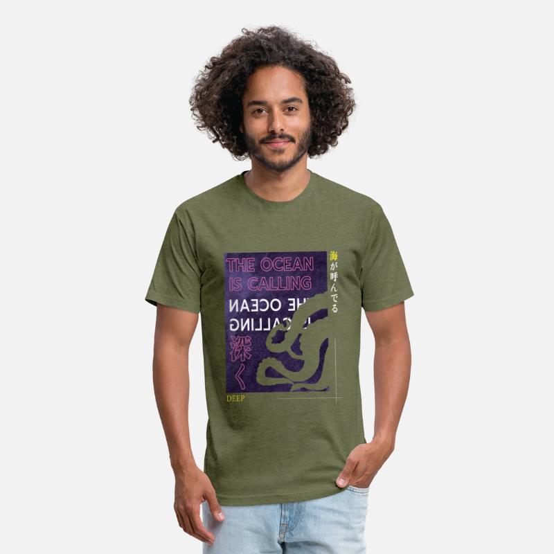 Ocean Calling Japanese Street Graphic T-shirt