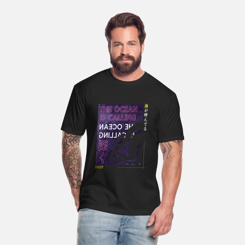 Ocean Calling Japanese Street Graphic T-shirt