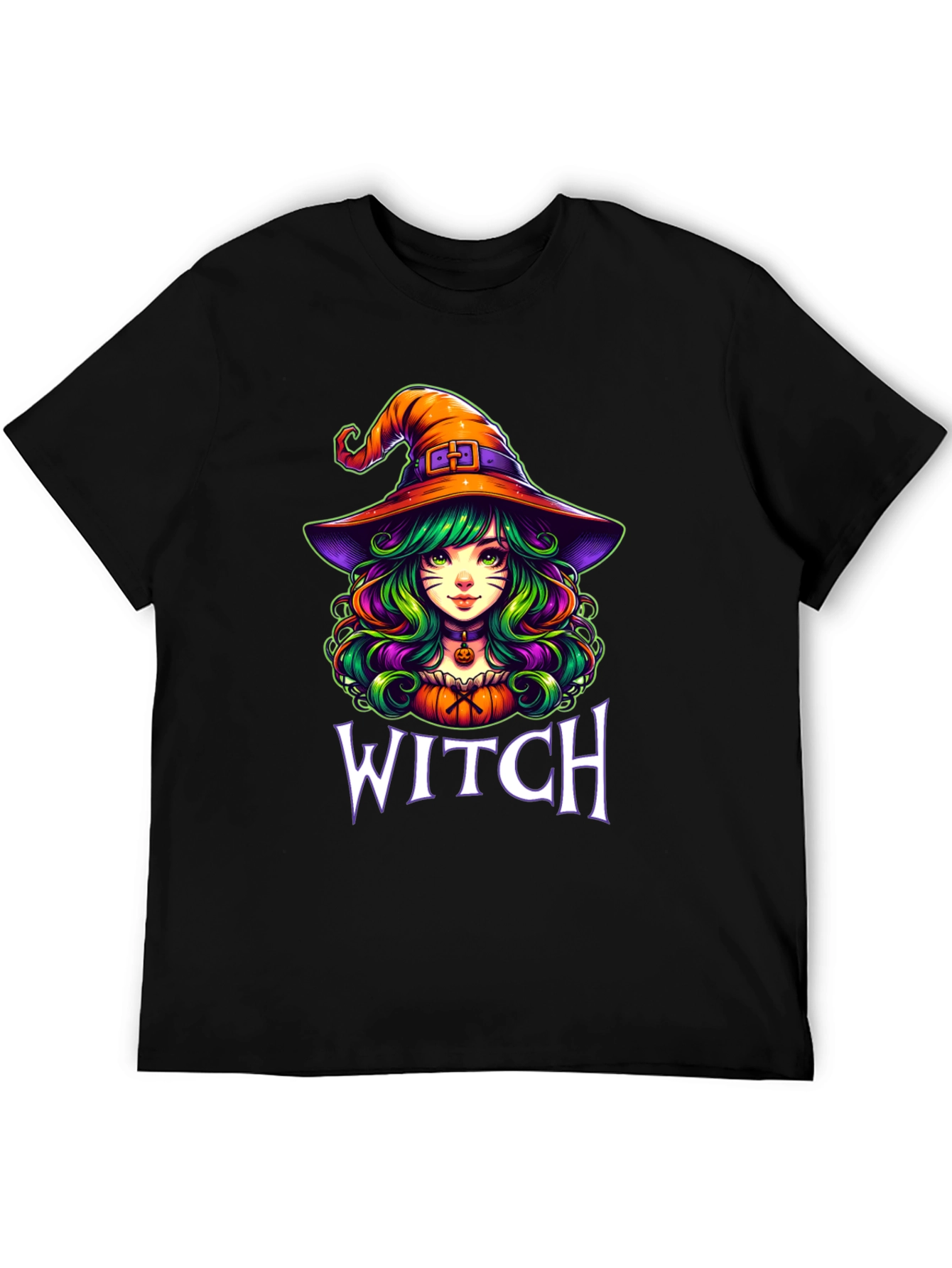 Witch Graphic T-Shirt Halloween Apparel