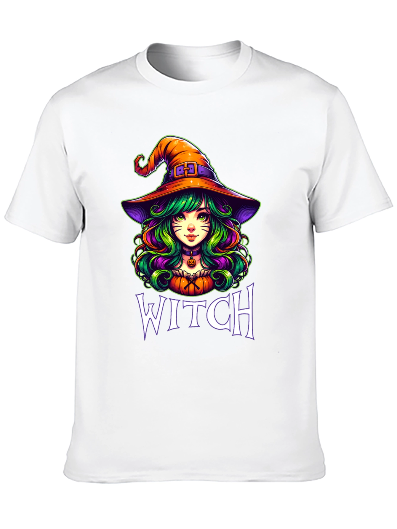 Witch Graphic T-Shirt Halloween Apparel