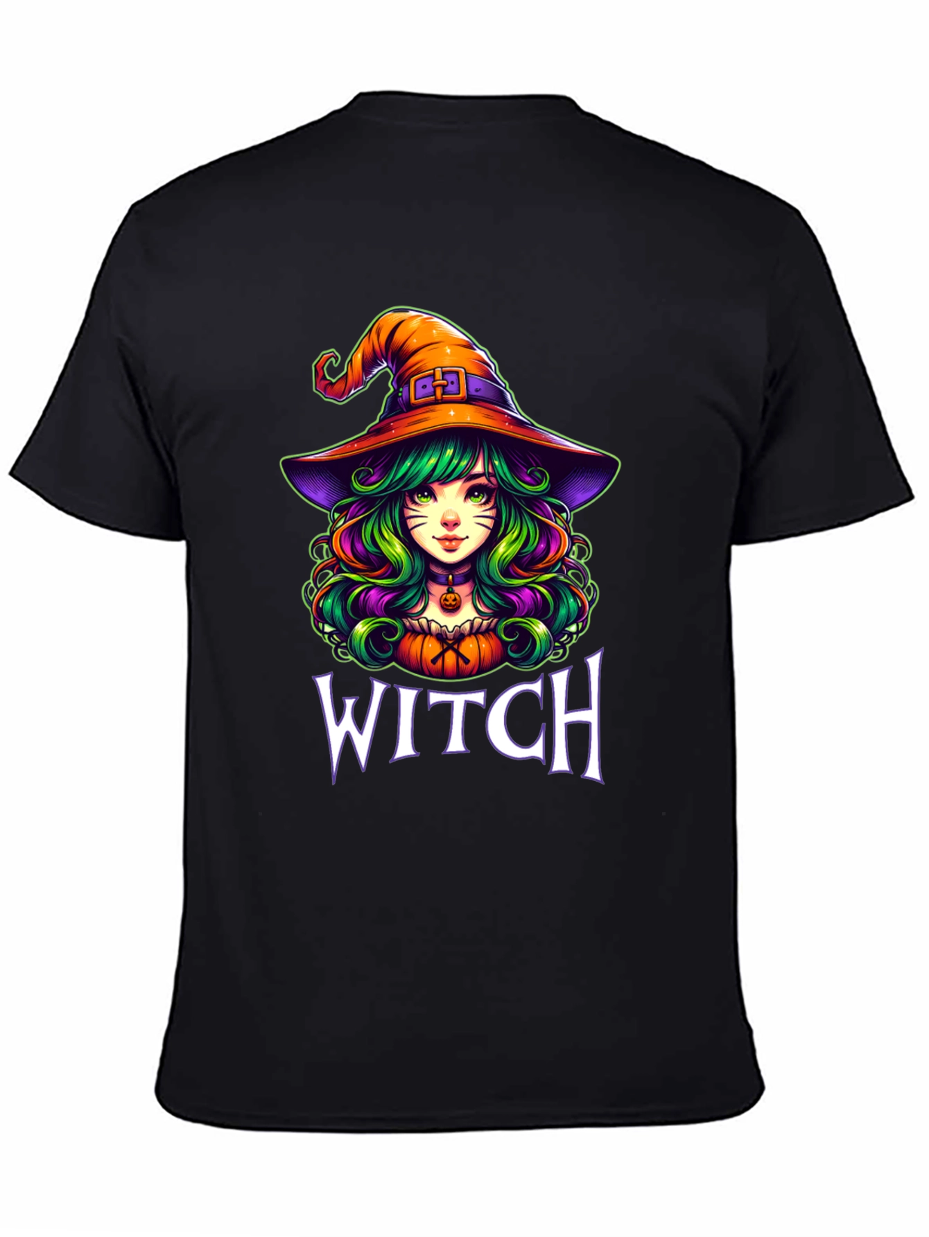 Witch Graphic T-Shirt Halloween Apparel