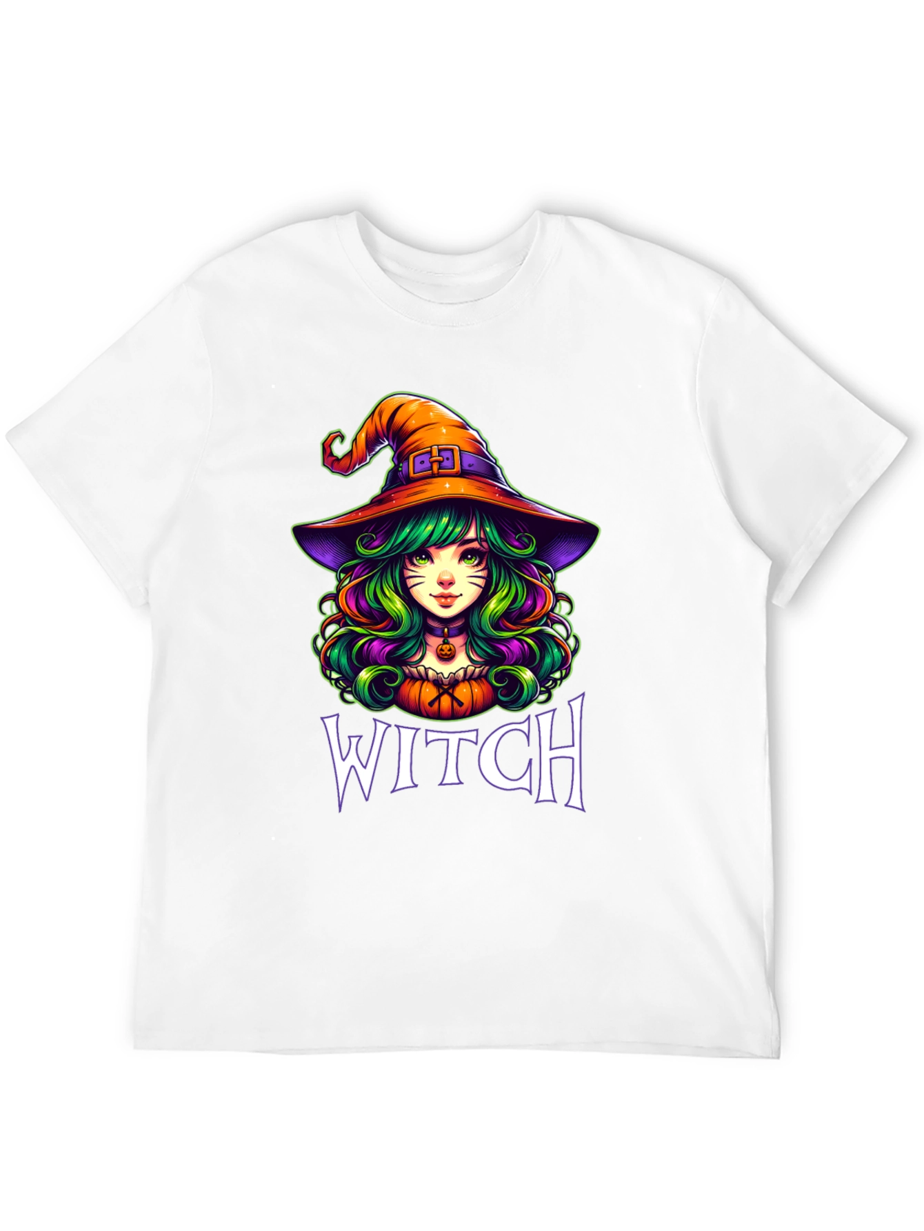 Witch Graphic T-Shirt Halloween Apparel