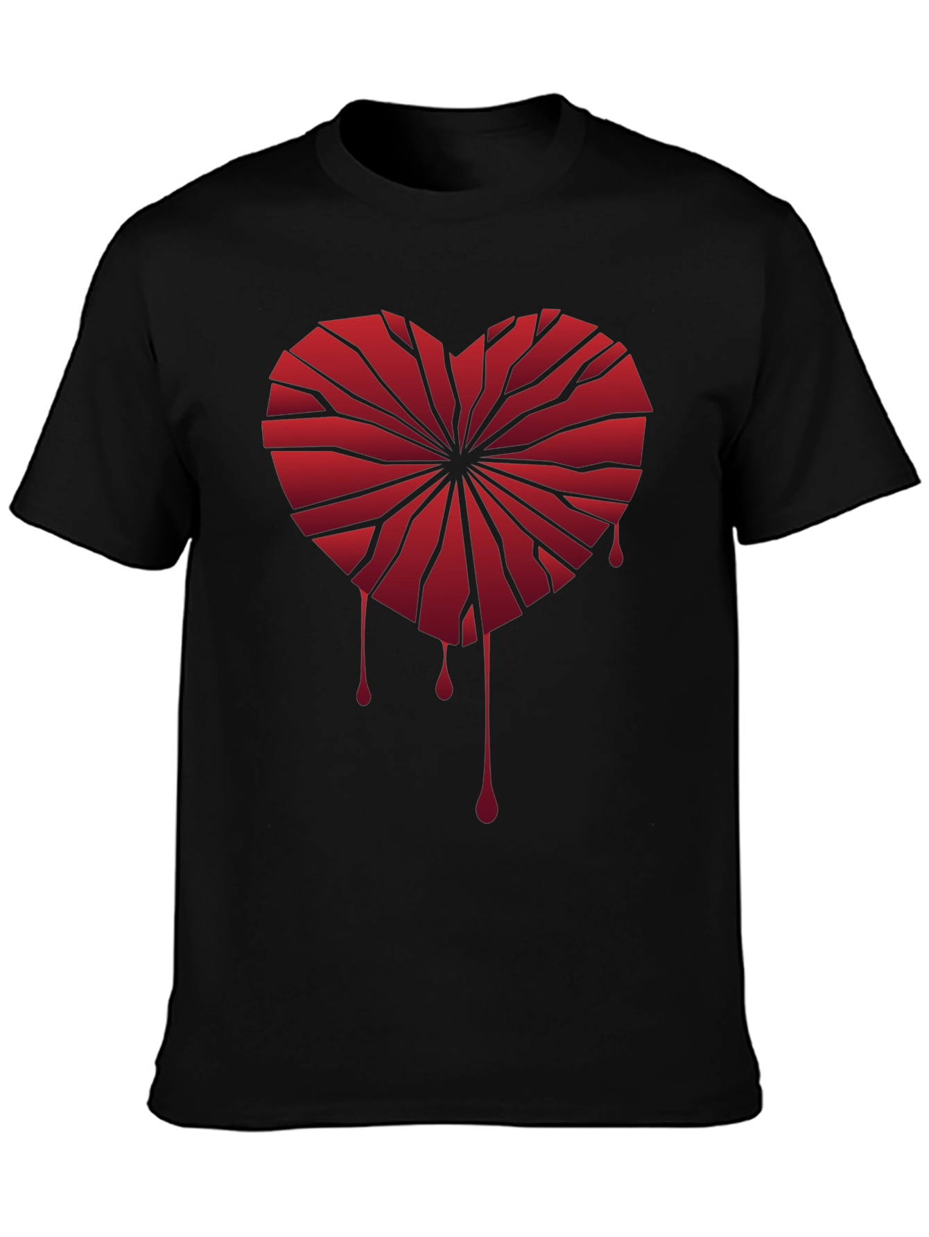 Broken Heart Graphic Tee - Edgy Style