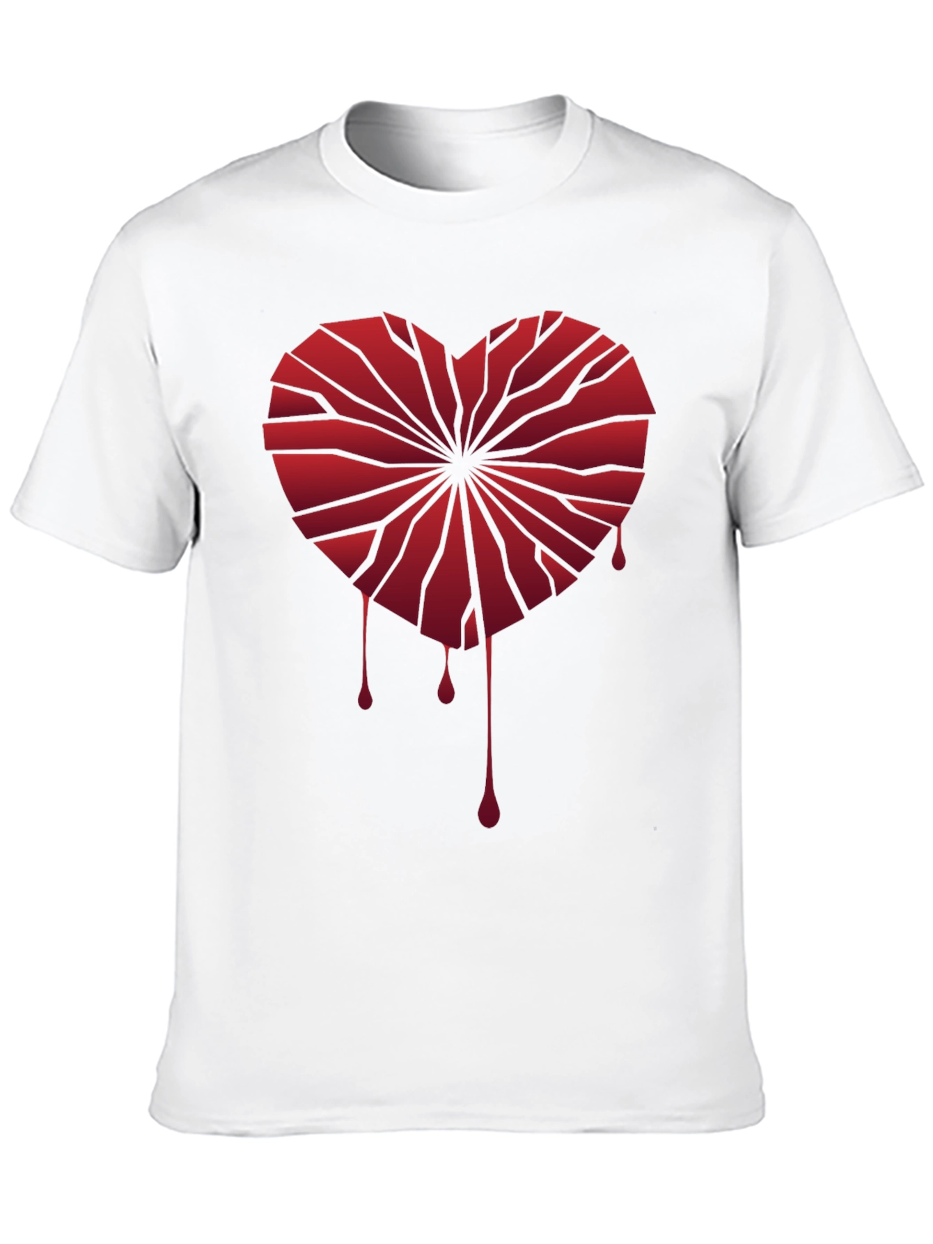 Broken Heart Graphic Tee - Edgy Style