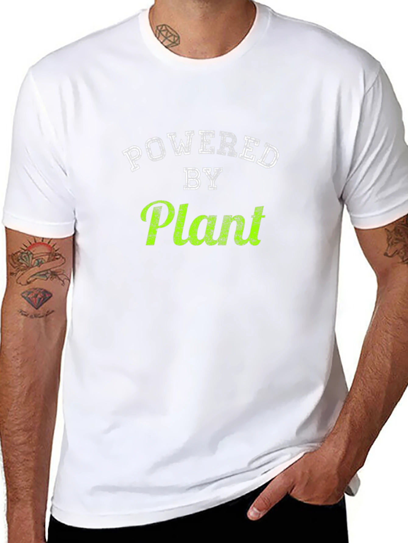Powered by Plant T-Shirt - Vegan Lifestyle