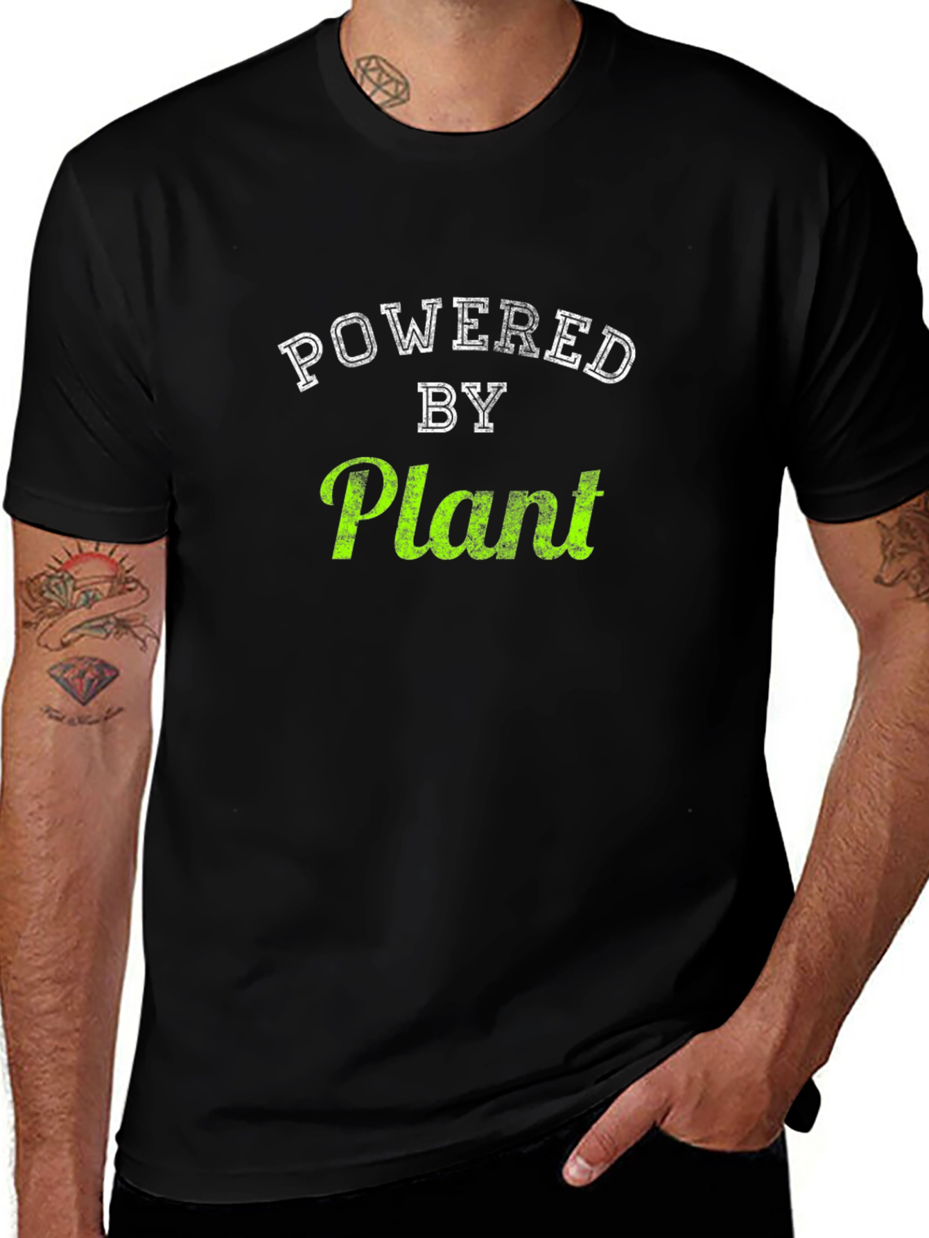 Powered by Plant T-Shirt - Vegan Lifestyle