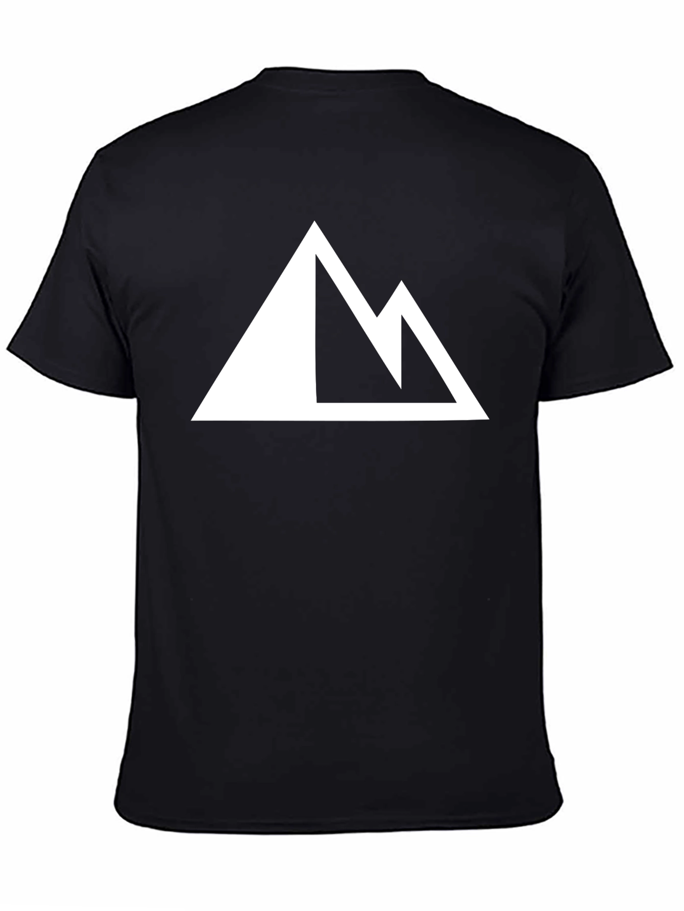 Mountain Peak Graphic Tee - Casual Black T-Shirt