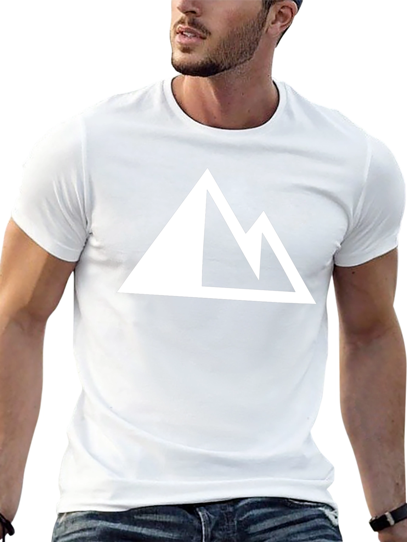 Mountain Peak Graphic Tee - Casual Black T-Shirt