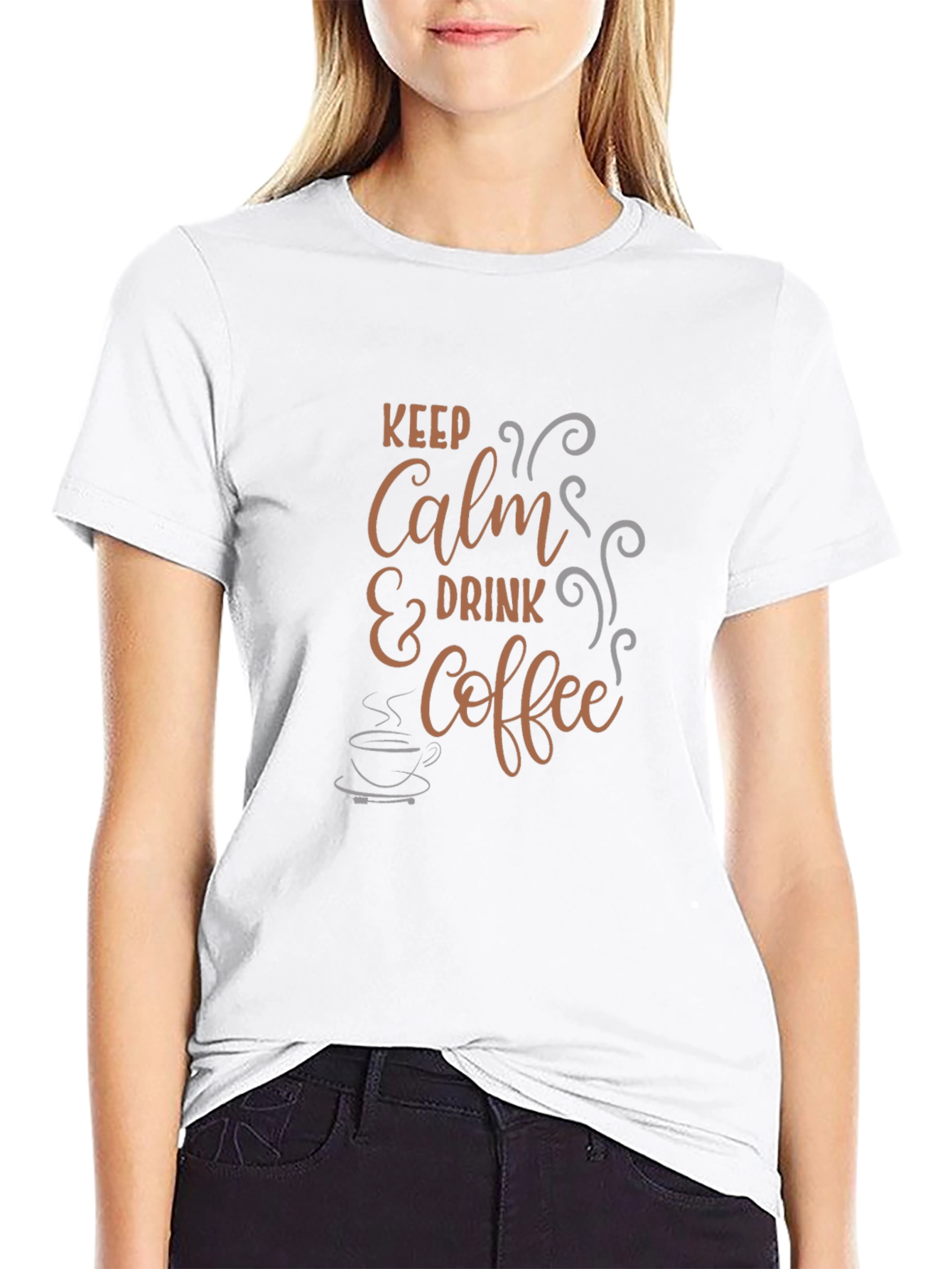 Keep Calm & Drink Coffee Black Tee
