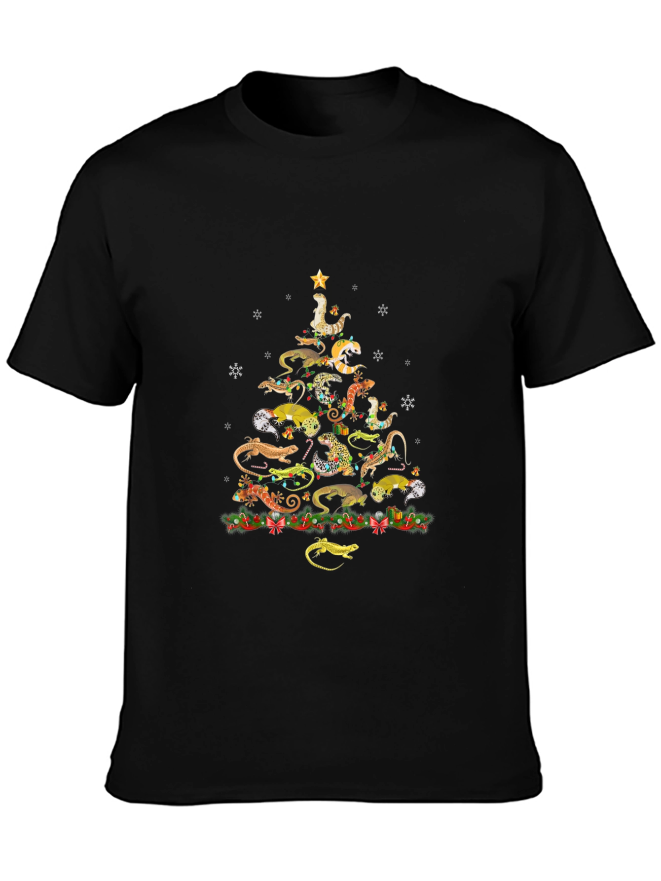 Gecko Christmas Tree T-Shirt