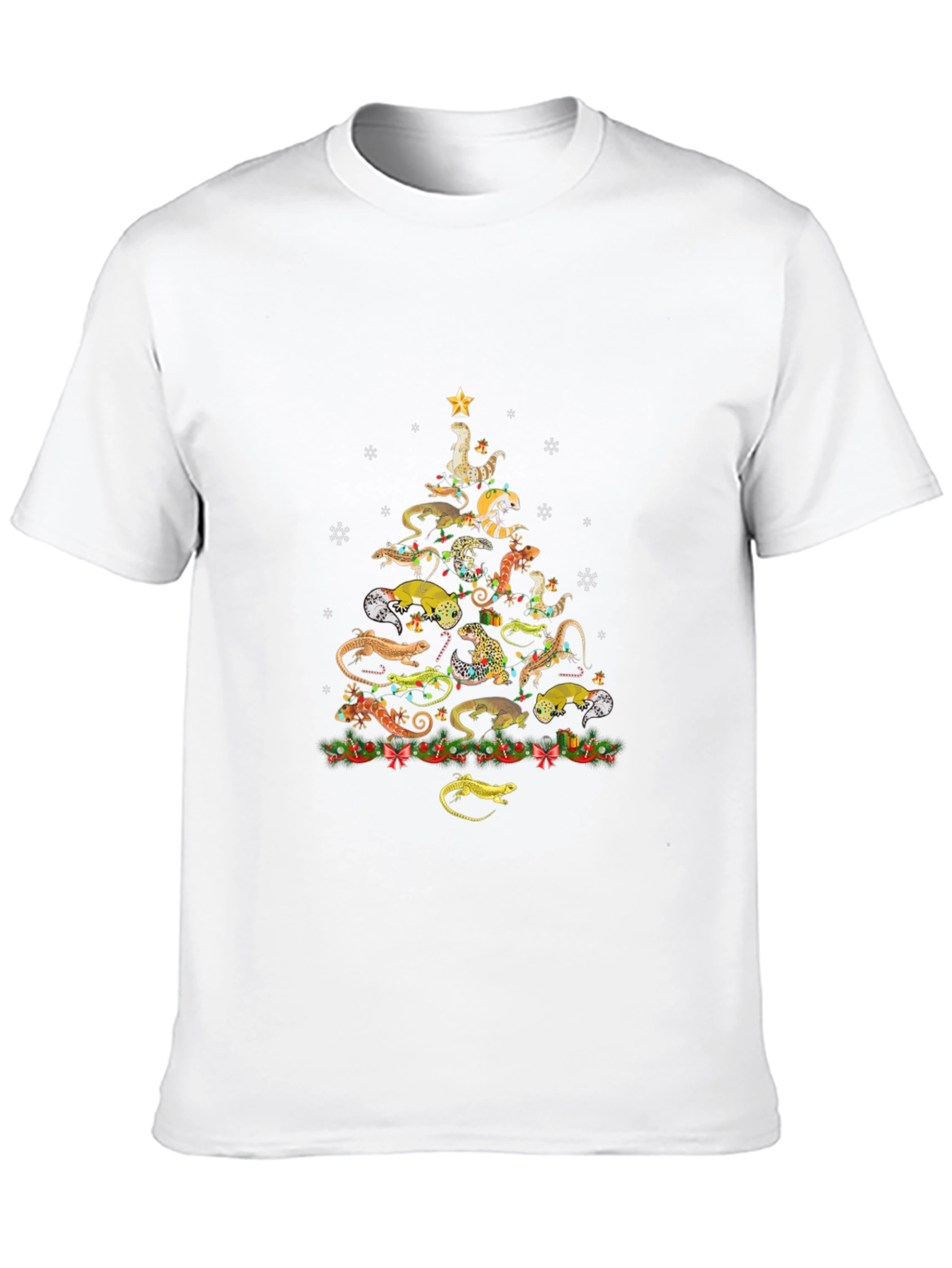 Gecko Christmas Tree T-Shirt