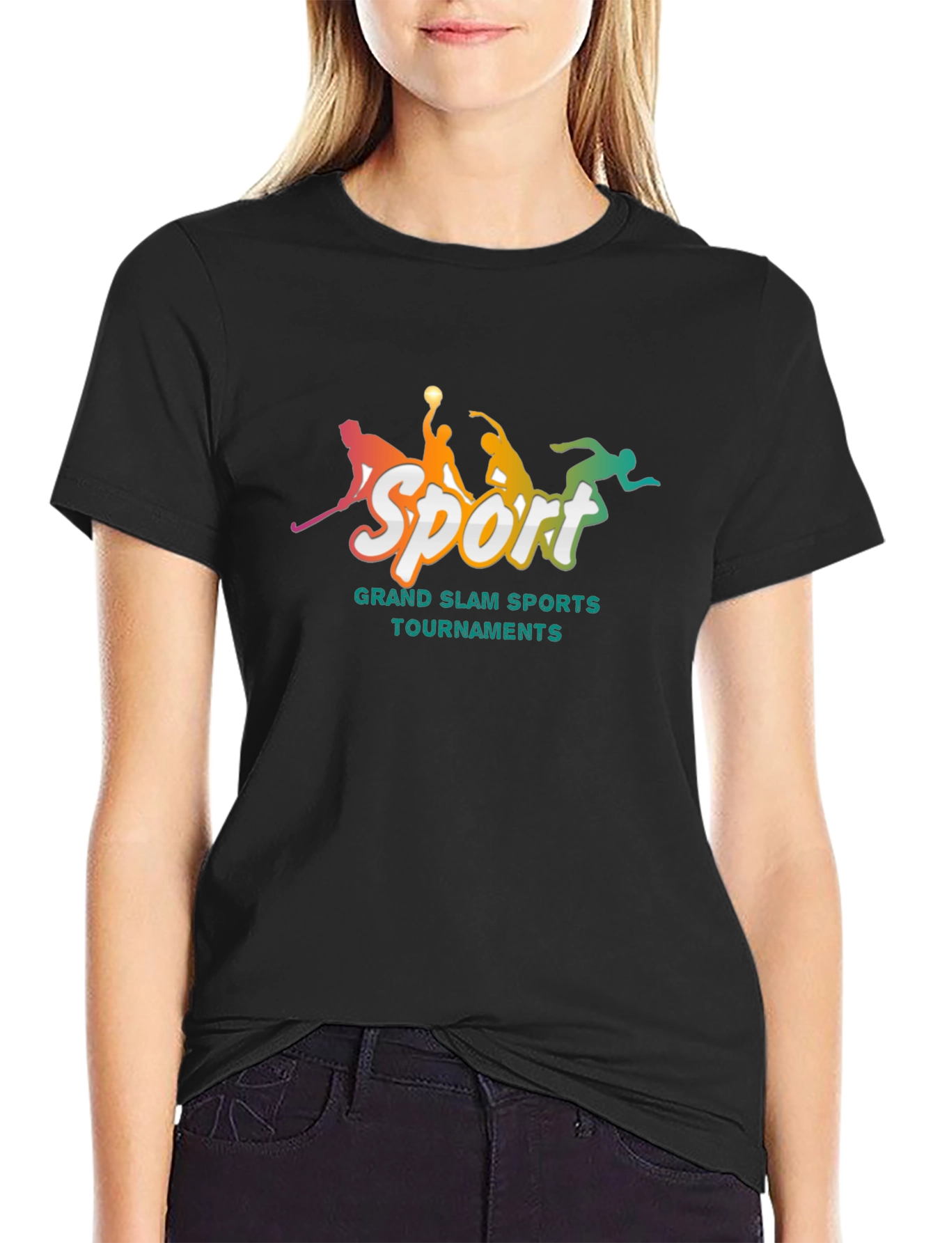 Grand Slam Sports Tournaments Black T-Shirt