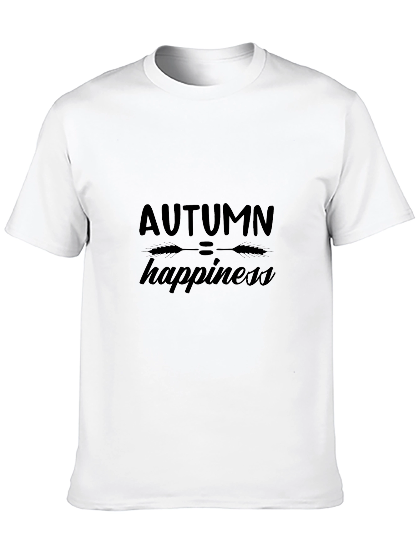 Autumn Happiness Graphic Tee - Black Unisex