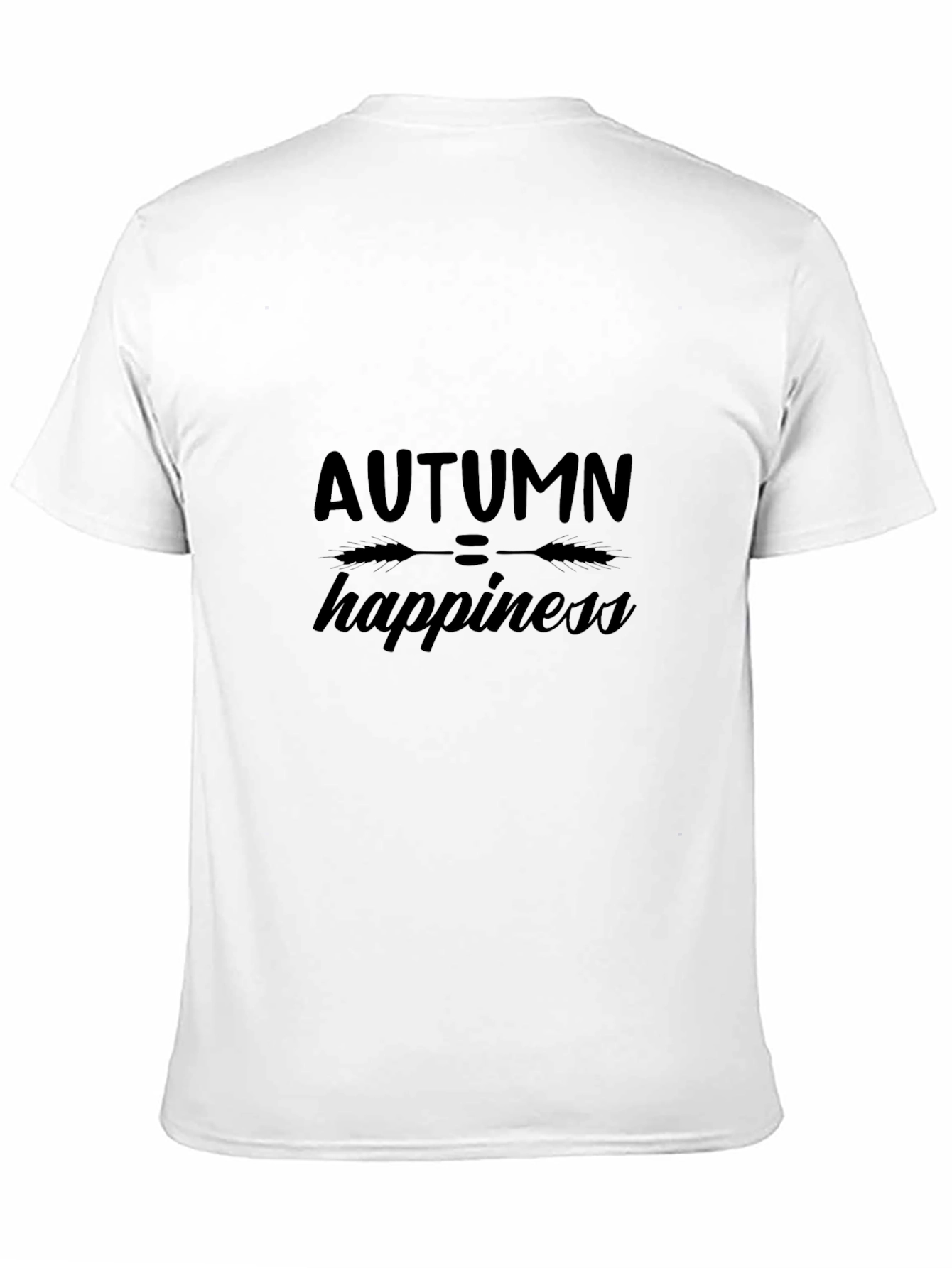 Autumn Happiness Graphic Tee - Black Unisex