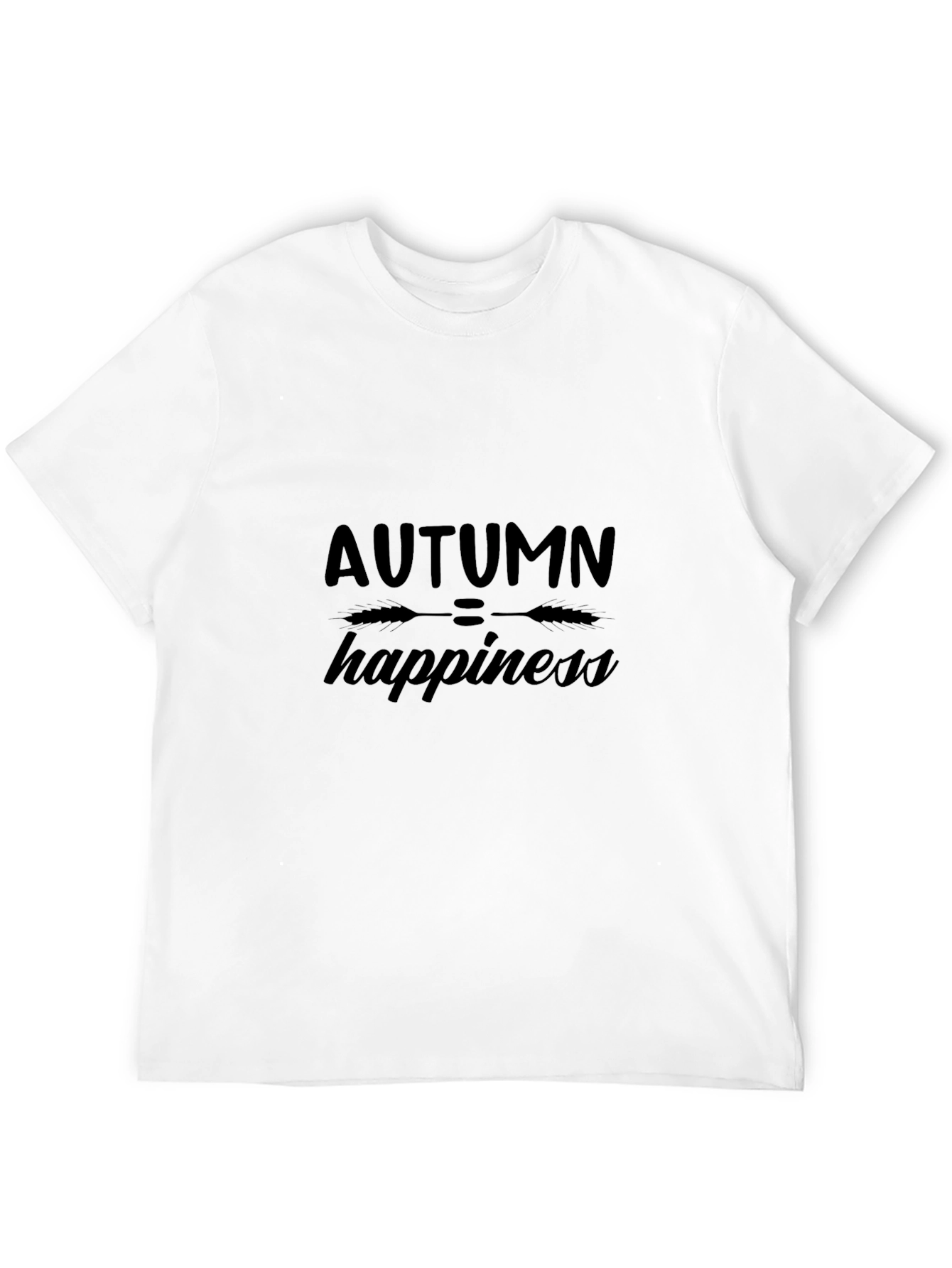 Autumn Happiness Graphic Tee - Black Unisex
