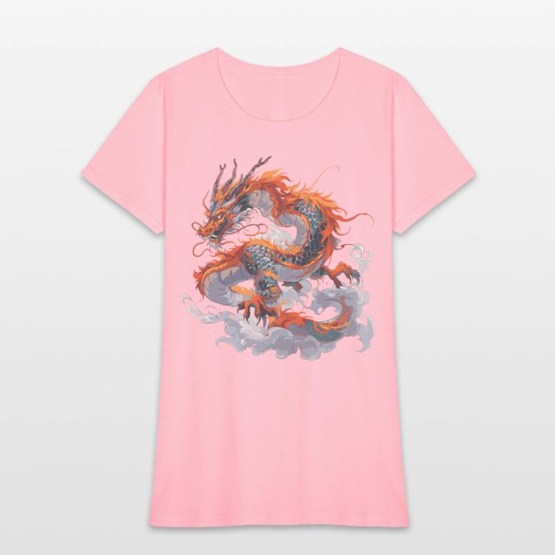 Orange Chinese dragon