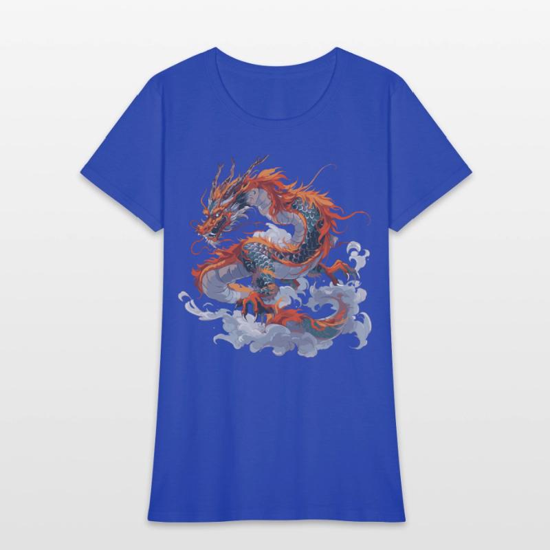 Orange Chinese dragon