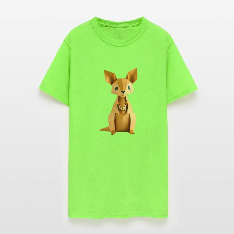 Origami Kangaroo with Baby Design