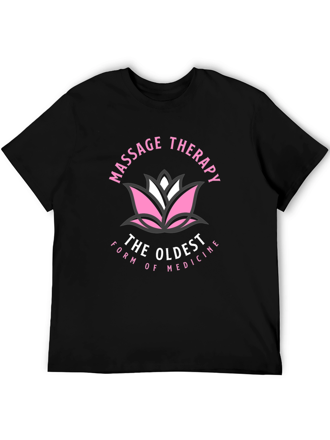 Massage Therapy T-Shirt - Lotus Design