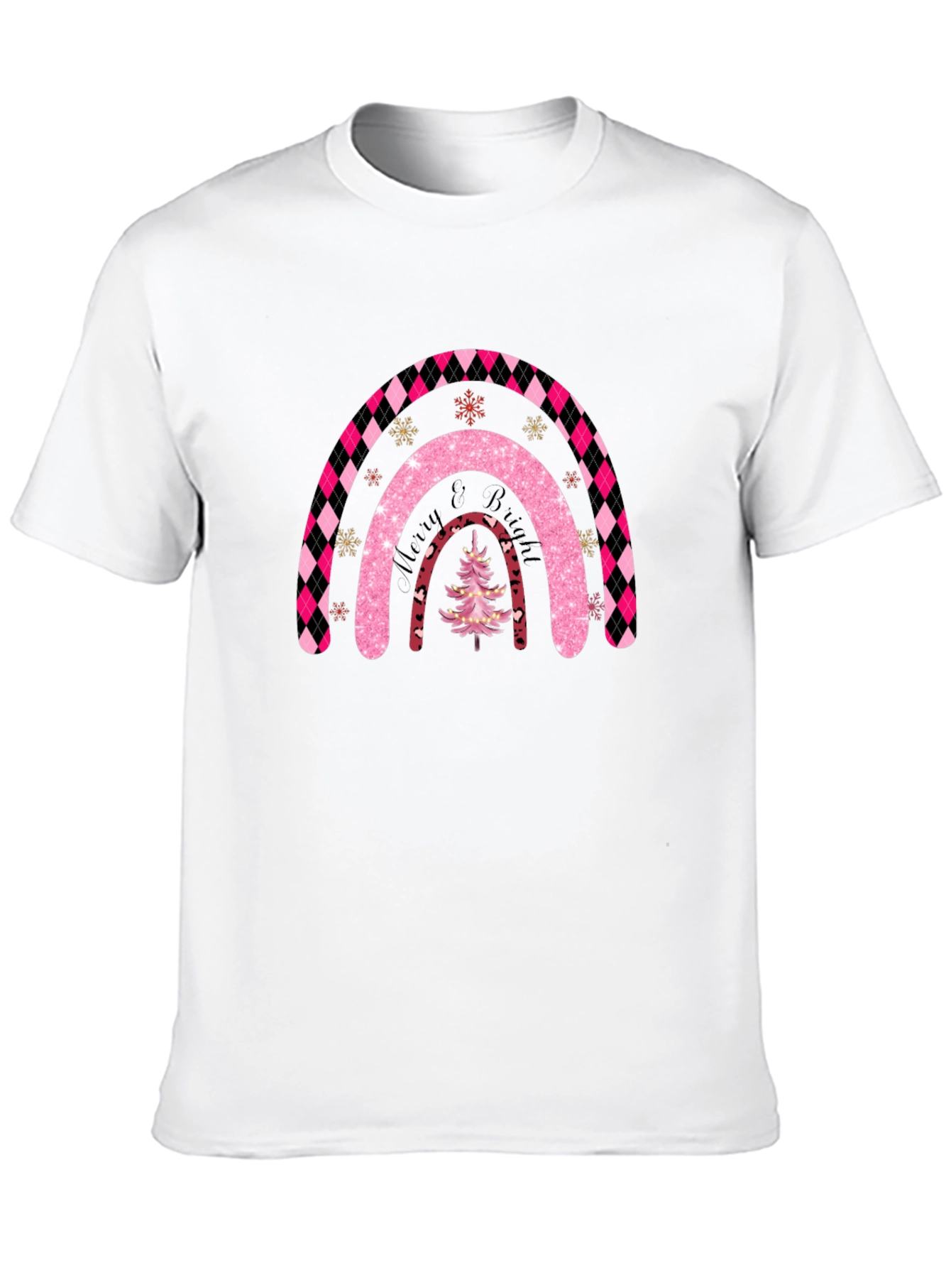 Festive Rainbow Christmas Tree T-Shirt