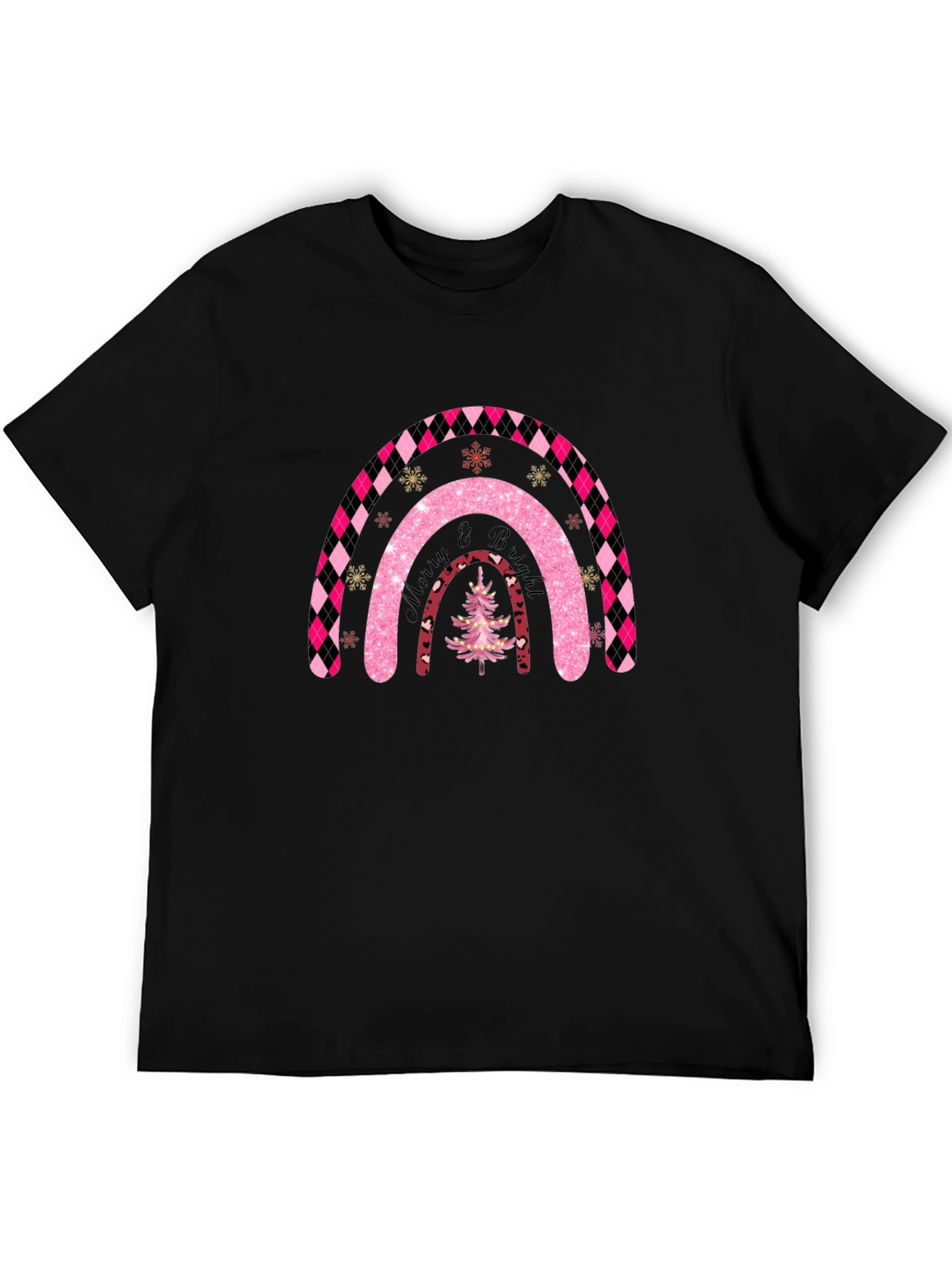 Festive Rainbow Christmas Tree T-Shirt