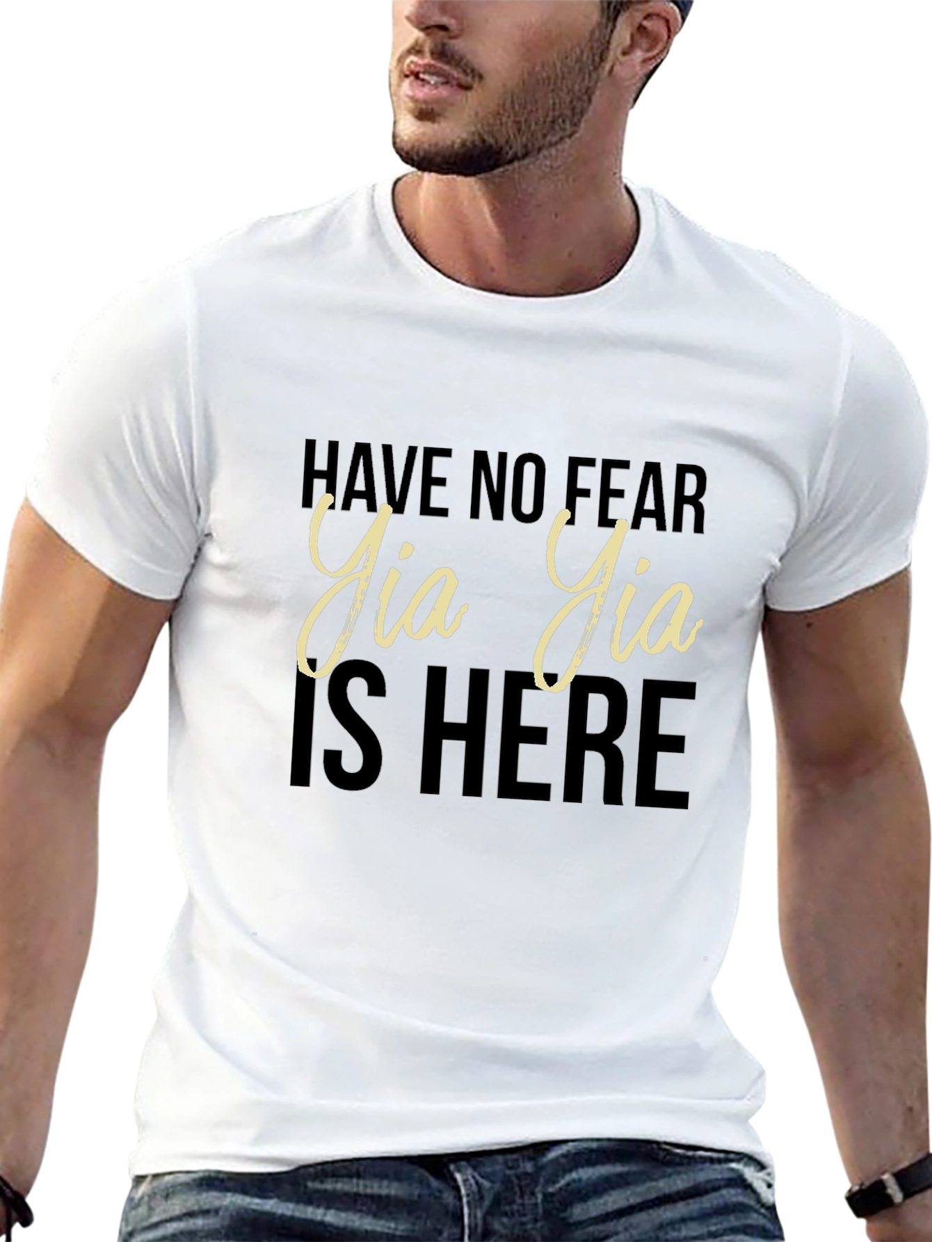 Have No Fear Yia Yia Is Here Black T-Shirt