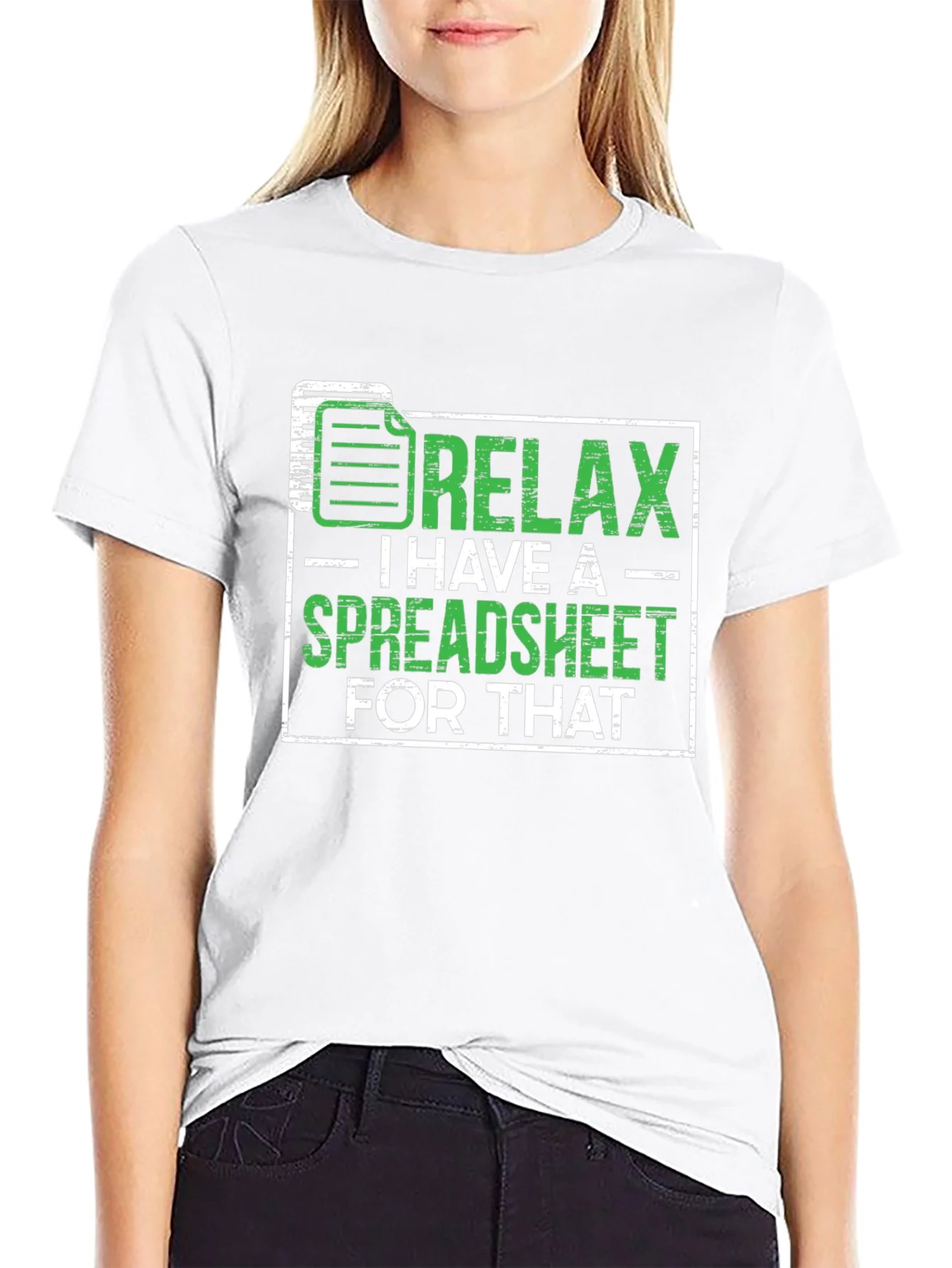 Relax Spreadsheet T-Shirt Funny Office Humor Shirt