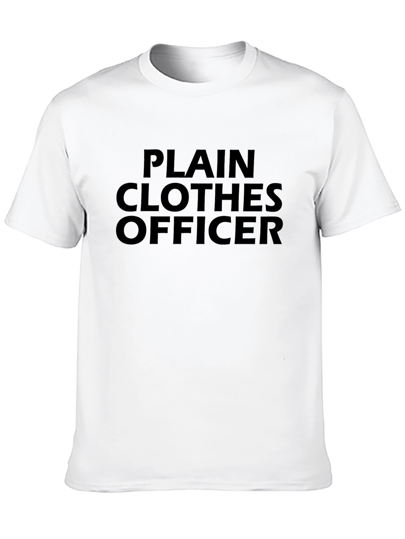 Plain Clothes Officer Black Tee Shirt