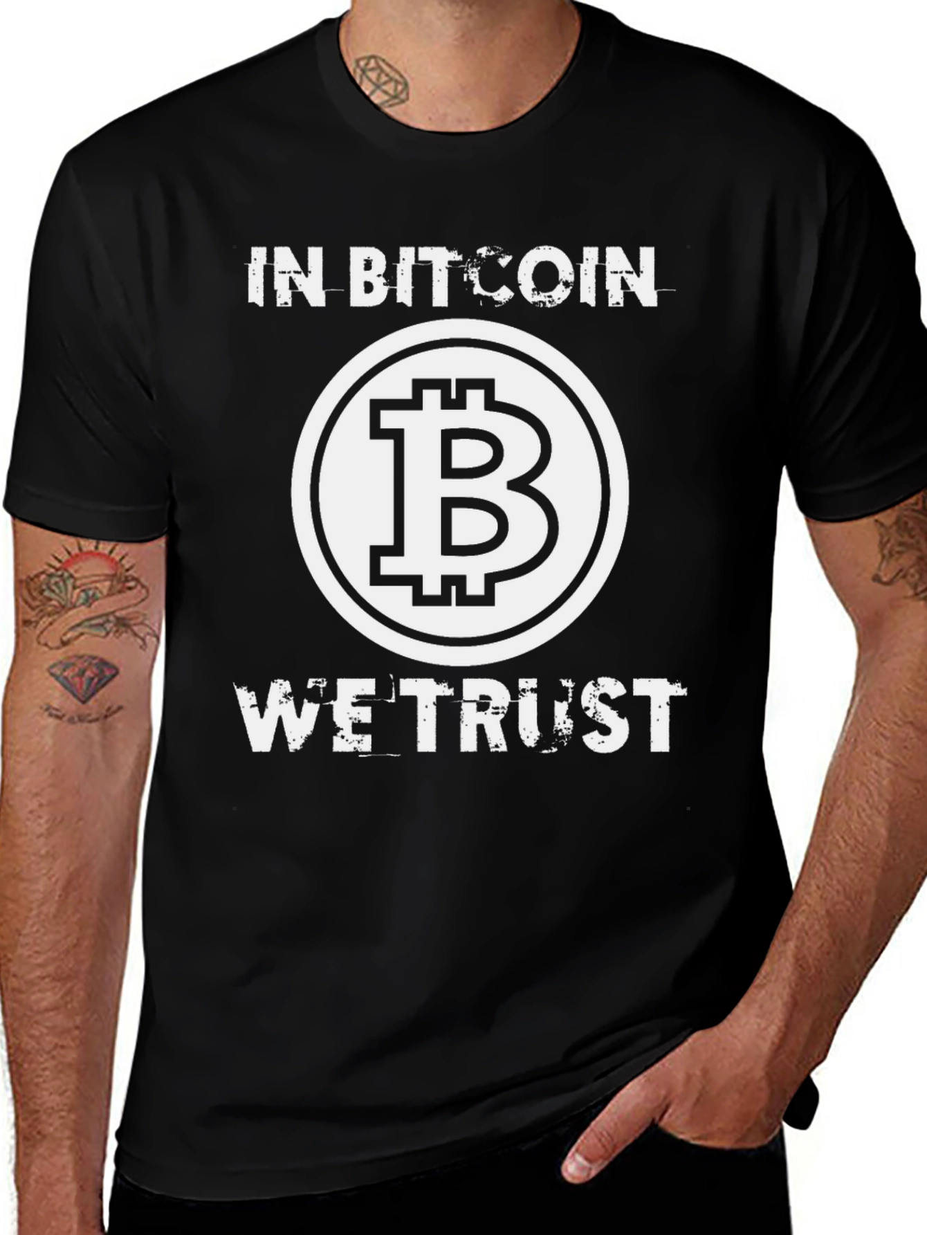 Bitcoin Crypto T-Shirt - In Bitcoin We Trust