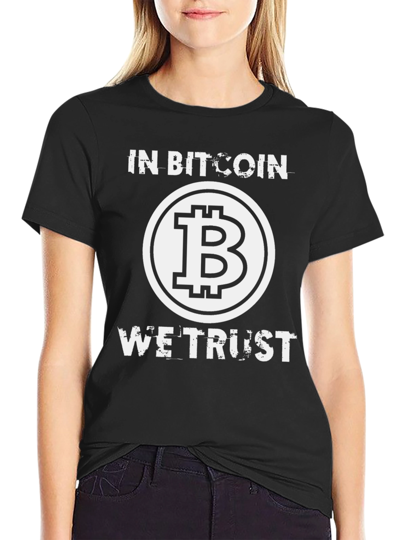 Bitcoin Crypto T-Shirt - In Bitcoin We Trust
