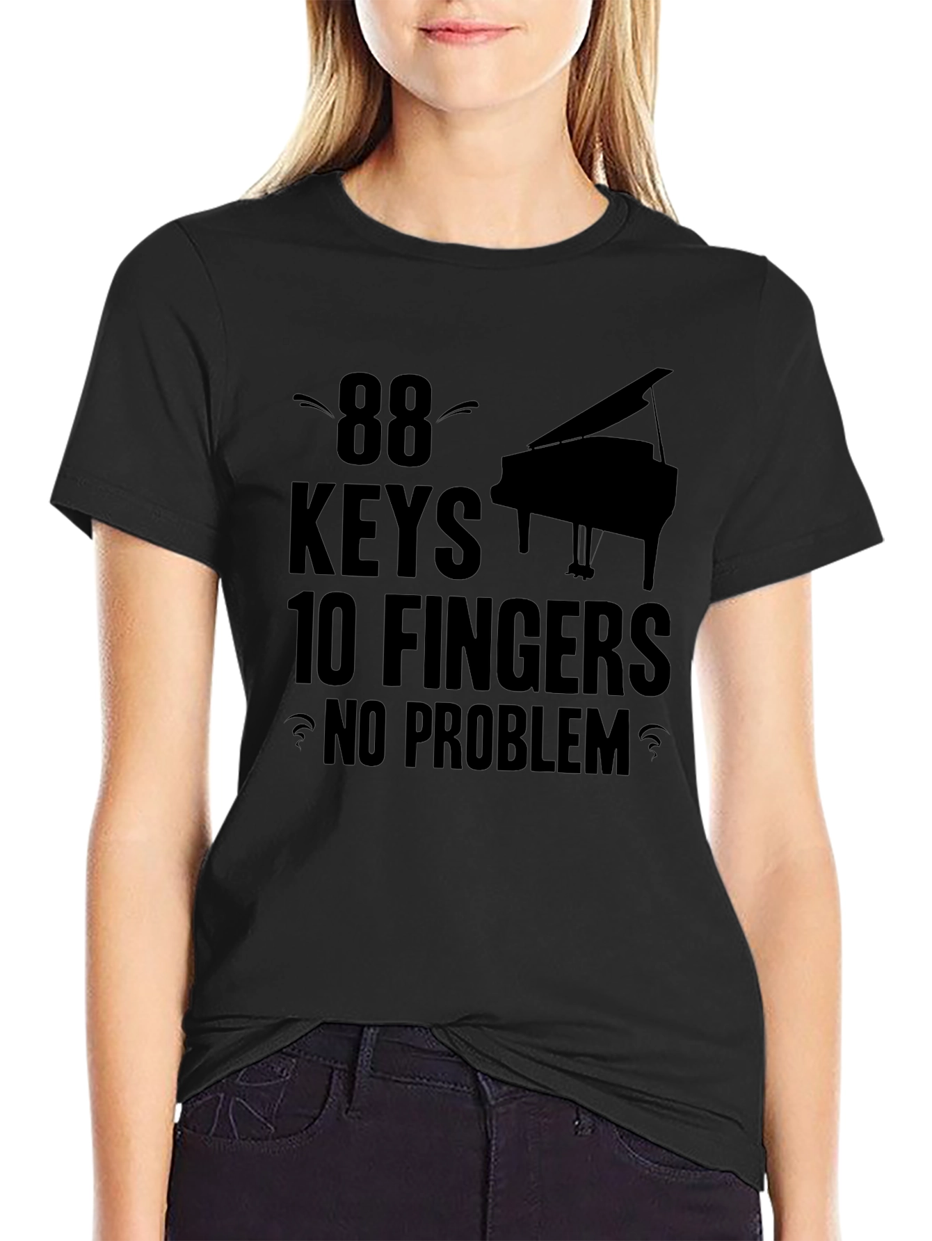 88 Keys 10 Fingers Piano Player T-Shirt
