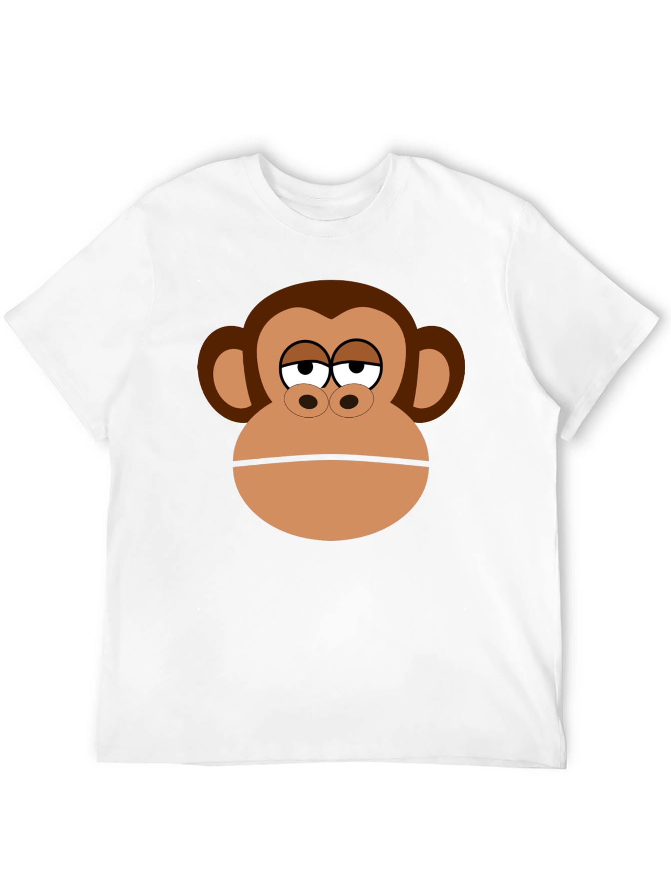 Monkey Face Graphic Black T-Shirt