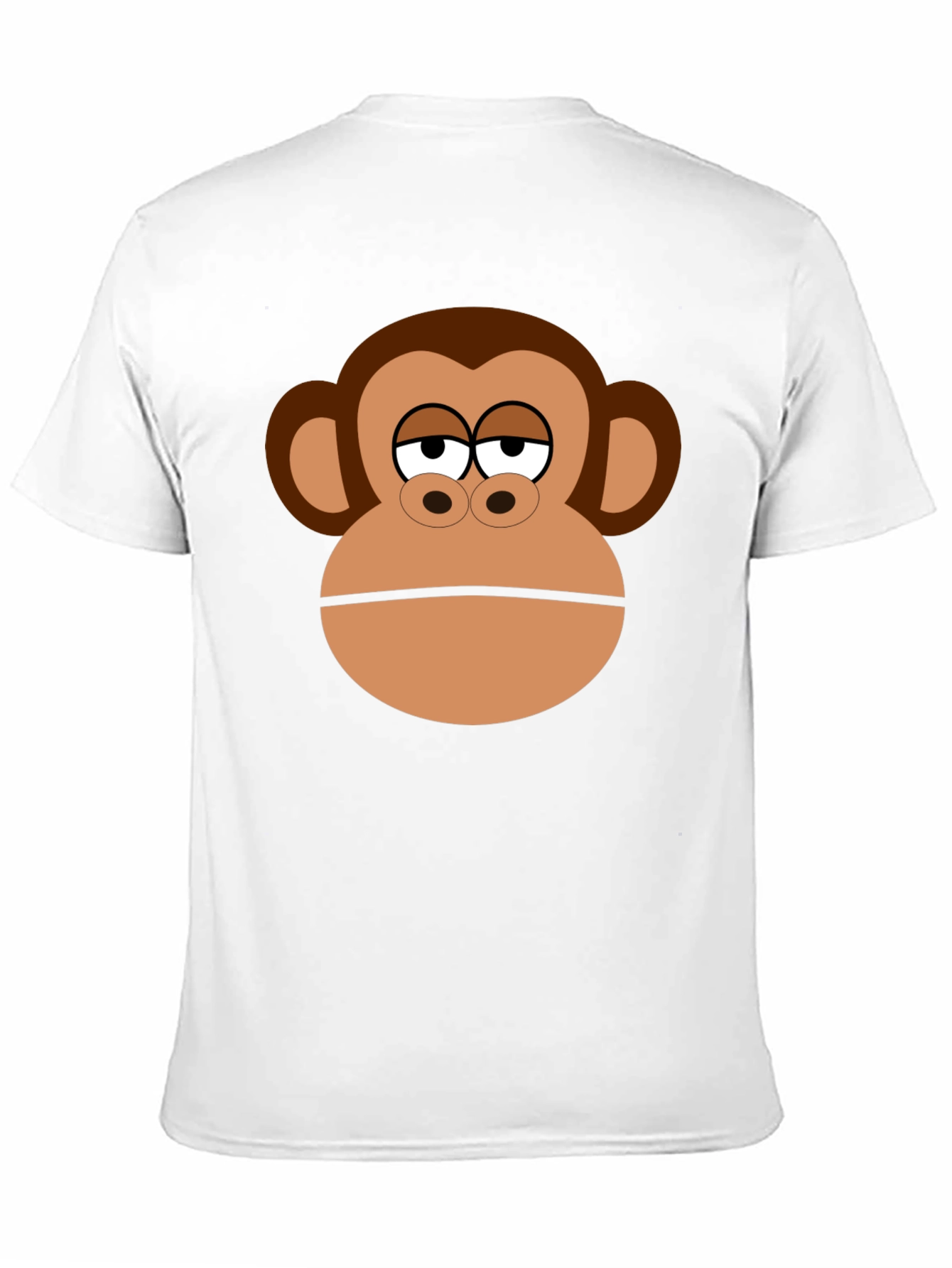 Monkey Face Graphic Black T-Shirt