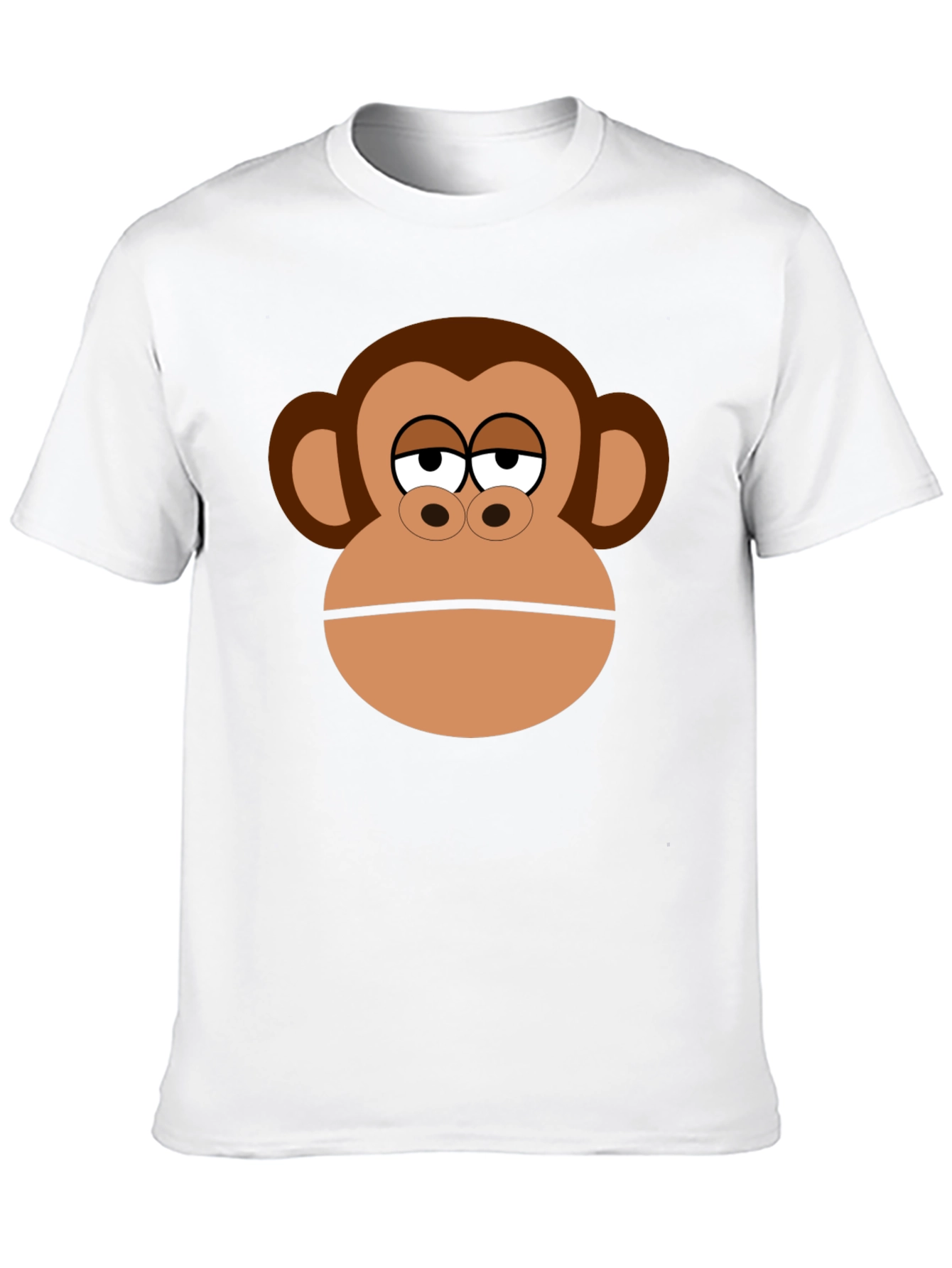Monkey Face Graphic Black T-Shirt