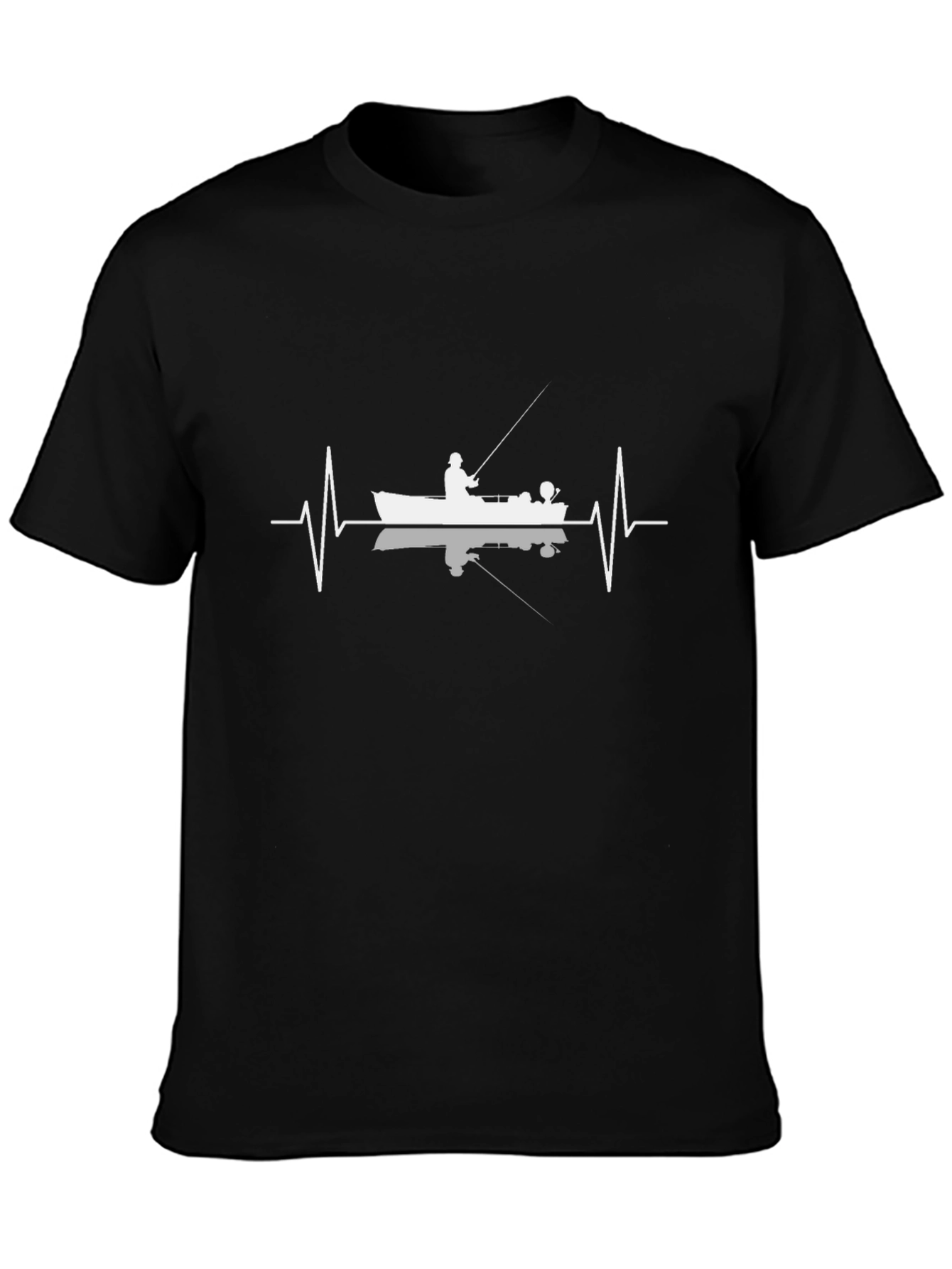 Fishing Heartbeat T-Shirt - Angler Design