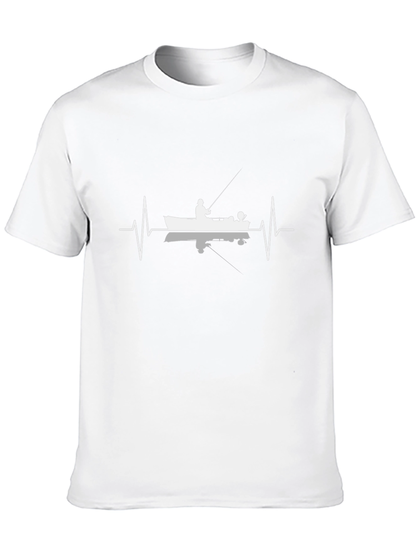 Fishing Heartbeat T-Shirt - Angler Design