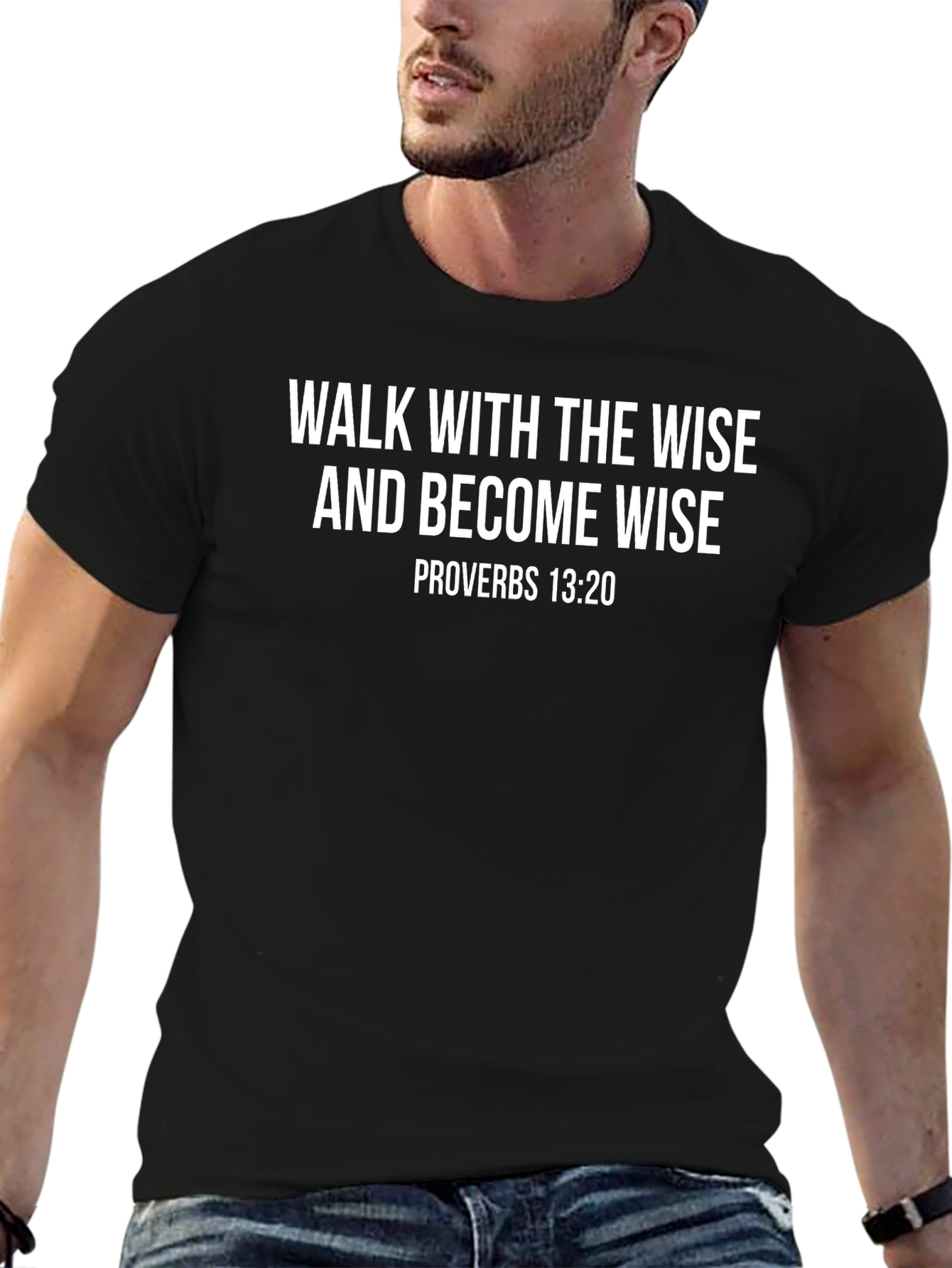 Wise Proverbs Graphic Tee - Stylish Christian Apparel
