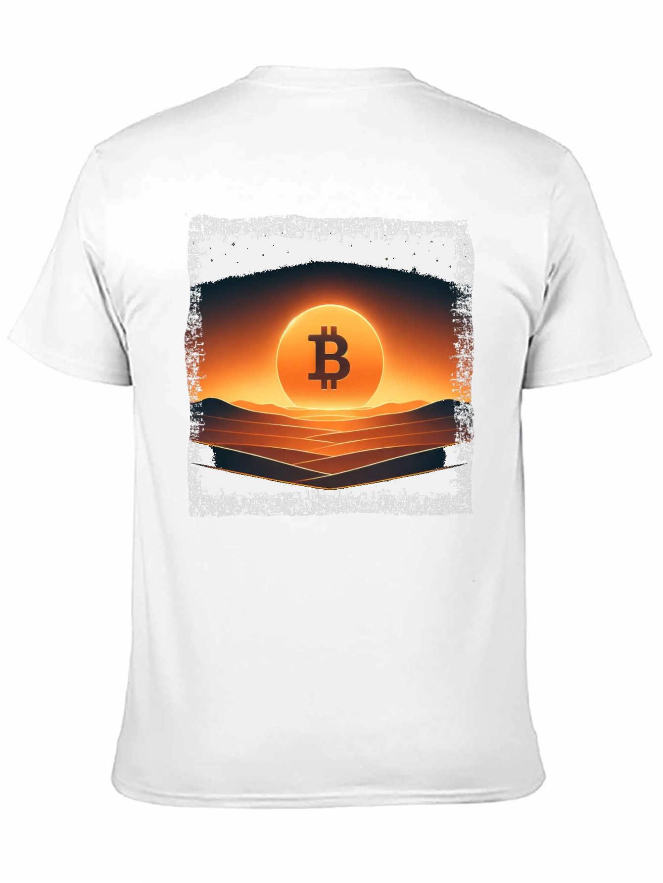 Bitcoin Sunset Graphic Tee - Crypto Fashion
