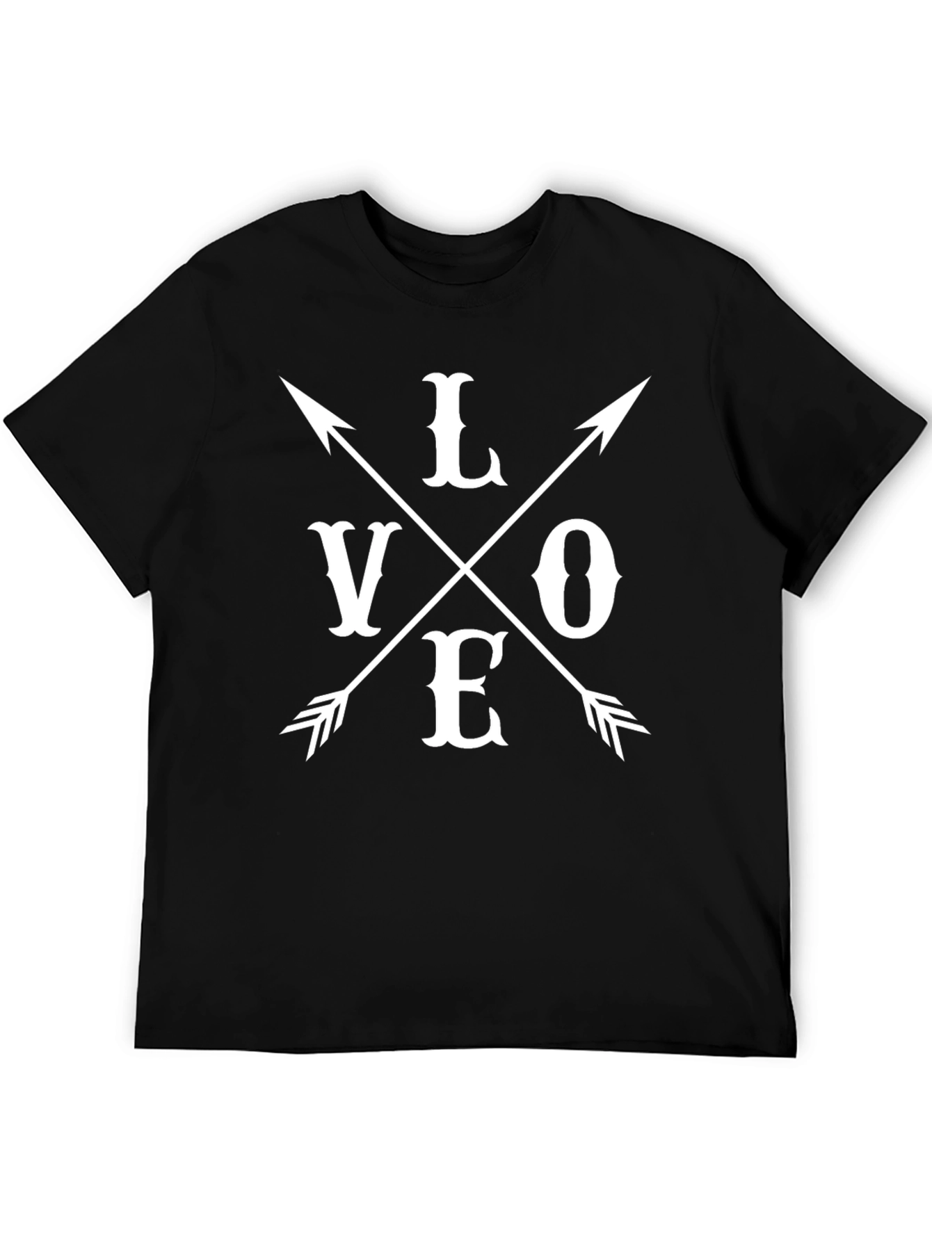 LOVE Arrow Graphic Tee - Stylish Casual T-Shirt